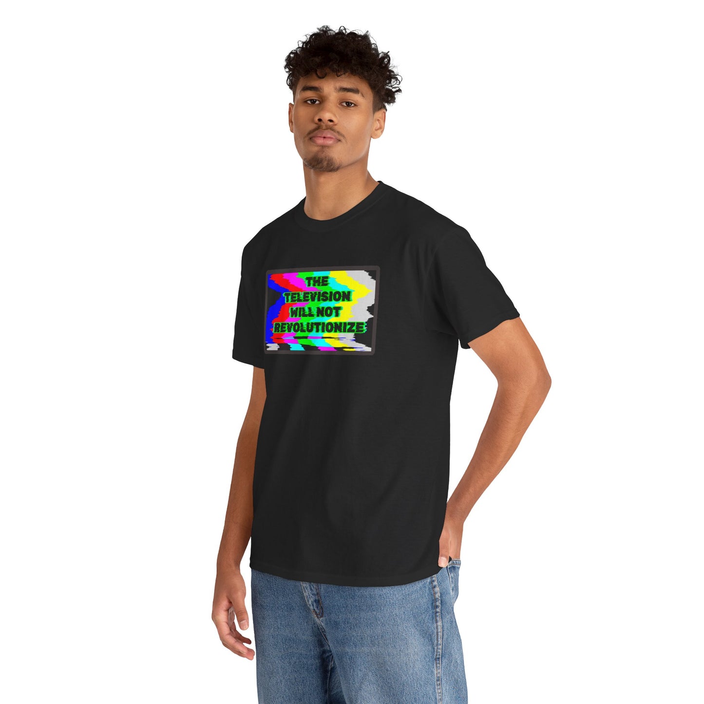 THE TELEVISION WILL NOT REVOLUTIONIZE Unisex Heavy Cotton Tee