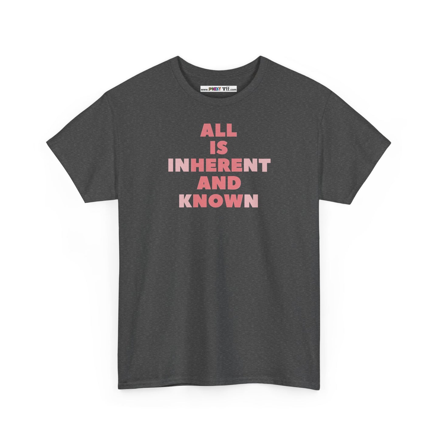ALL IS INHERENT AND KNOWN Unisex Heavy Cotton Tee