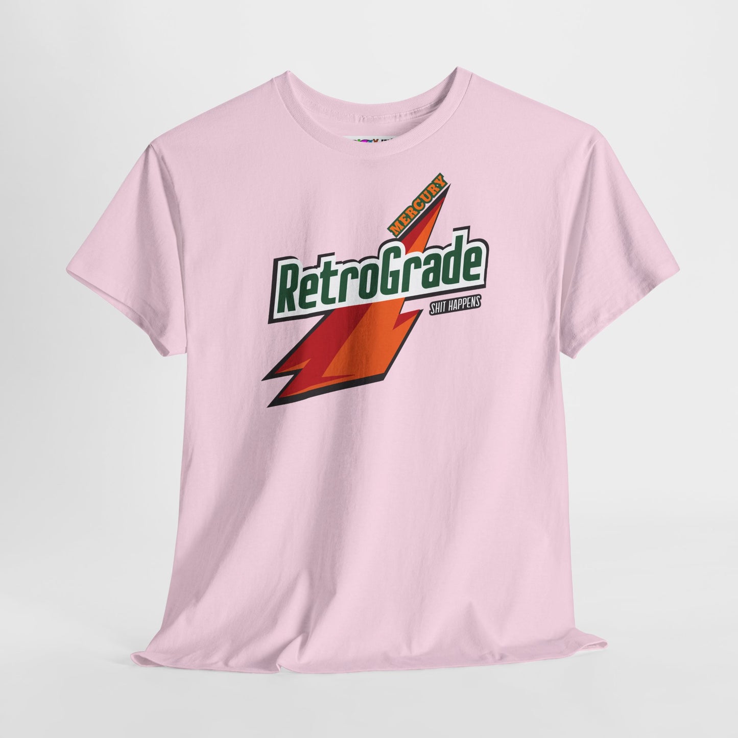 MERCURY RETROGRADE, SHIT HAPPENS Unisex Heavy Cotton Tee