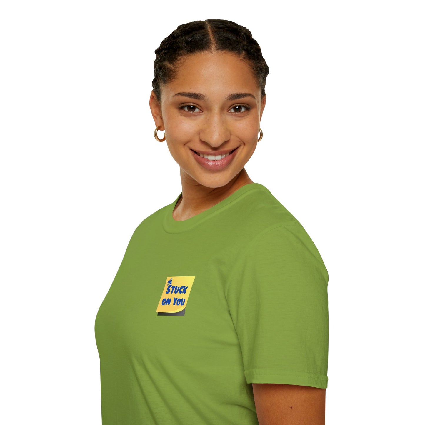 STUCK ON YOU Unisex Softstyle 100% Cotton T-Shirt