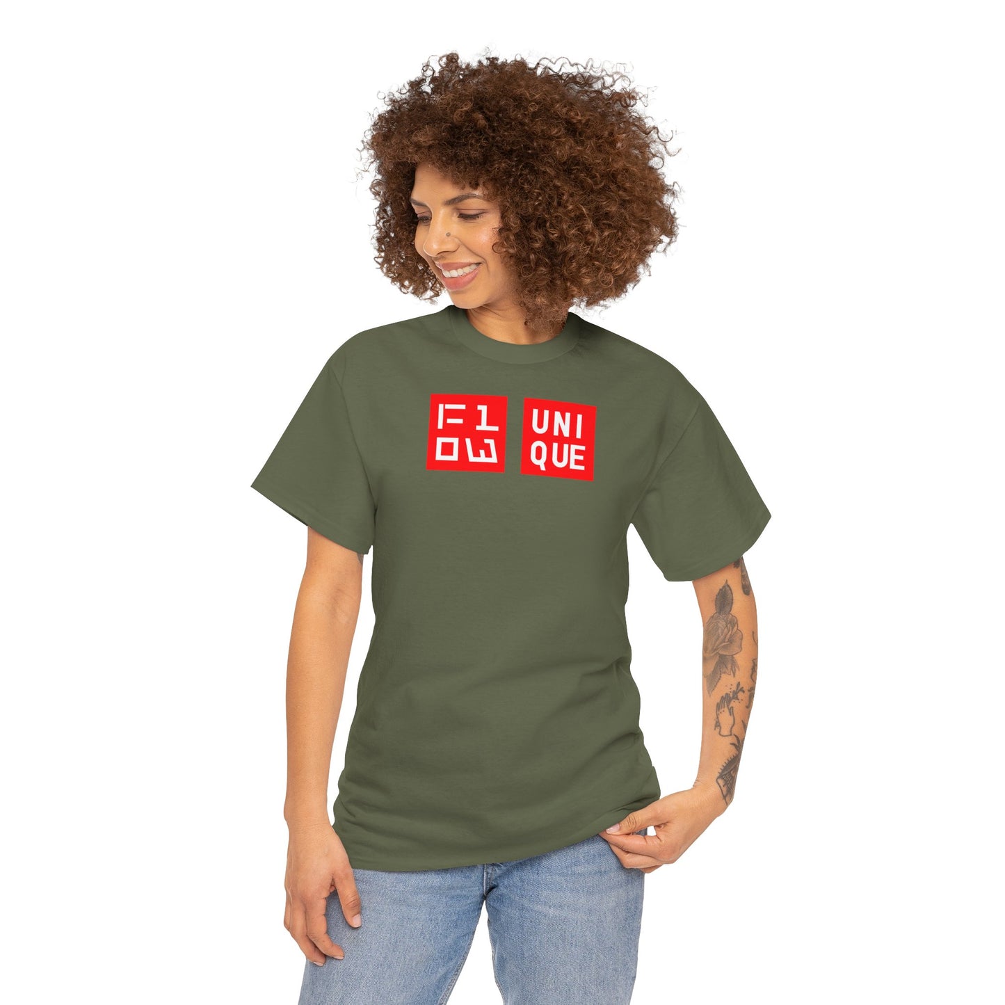 FLOW UNIQUE Unisex Heavy Cotton Tee