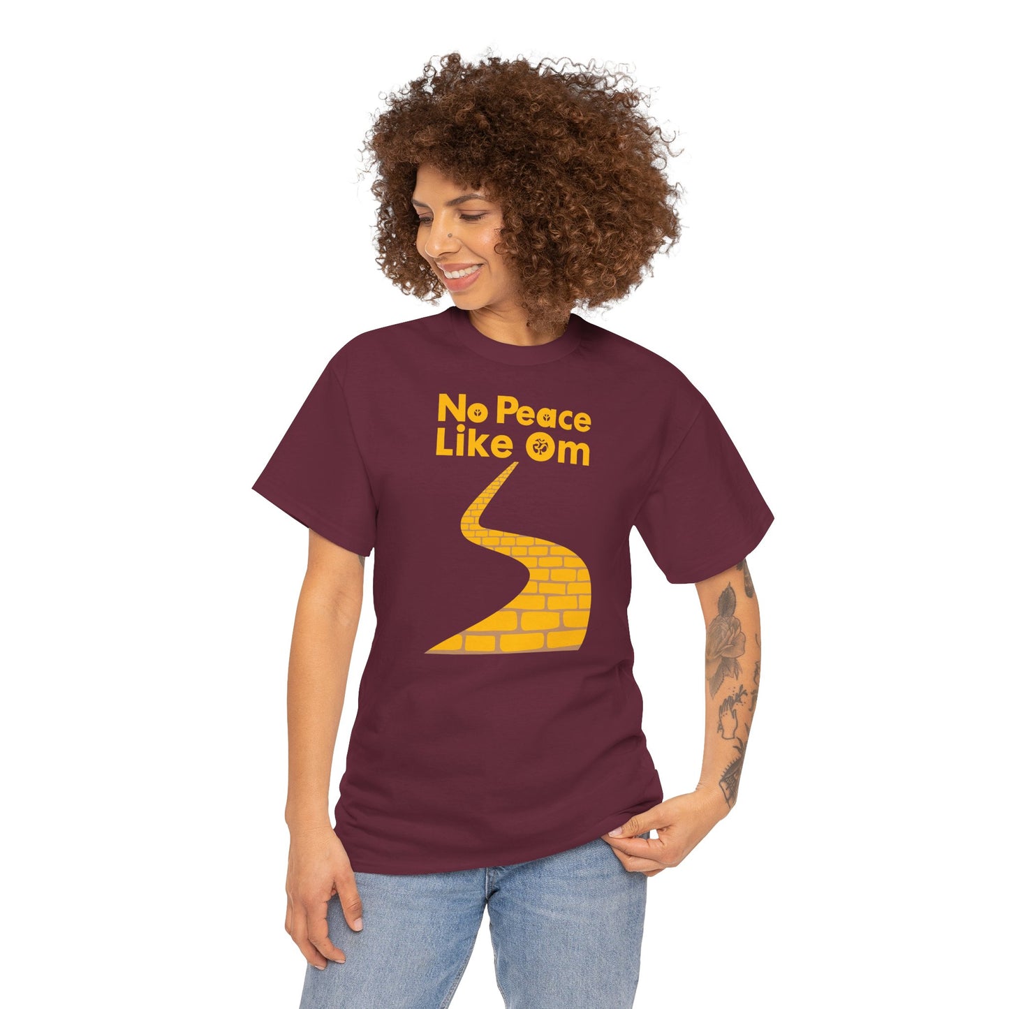 No Peace Like Om Unisex Heavy Cotton Tee