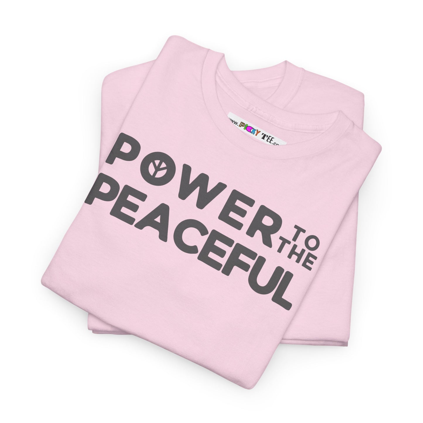 POWER TO THE PEACEFUL Unisex Heavy Cotton Tee