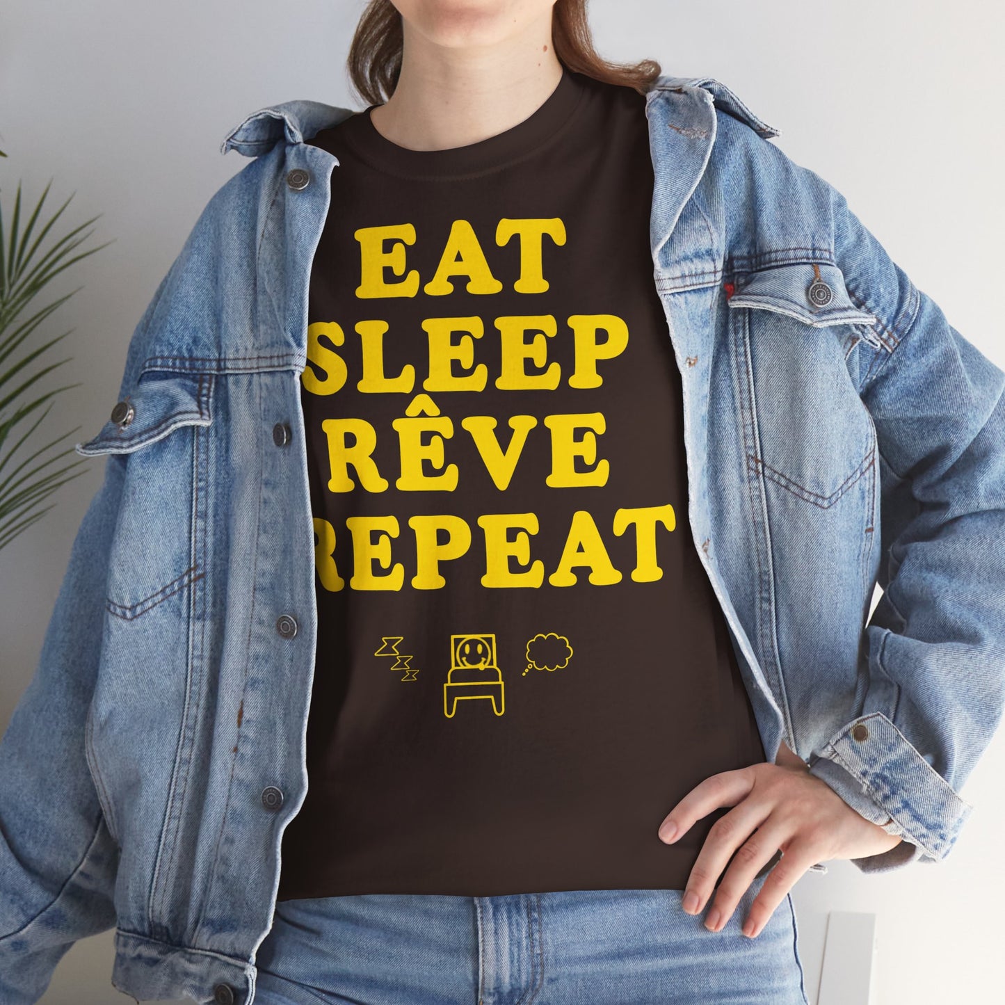 EAT SLEEP RÊVE REPEAT Unisex Heavy Cotton Tee