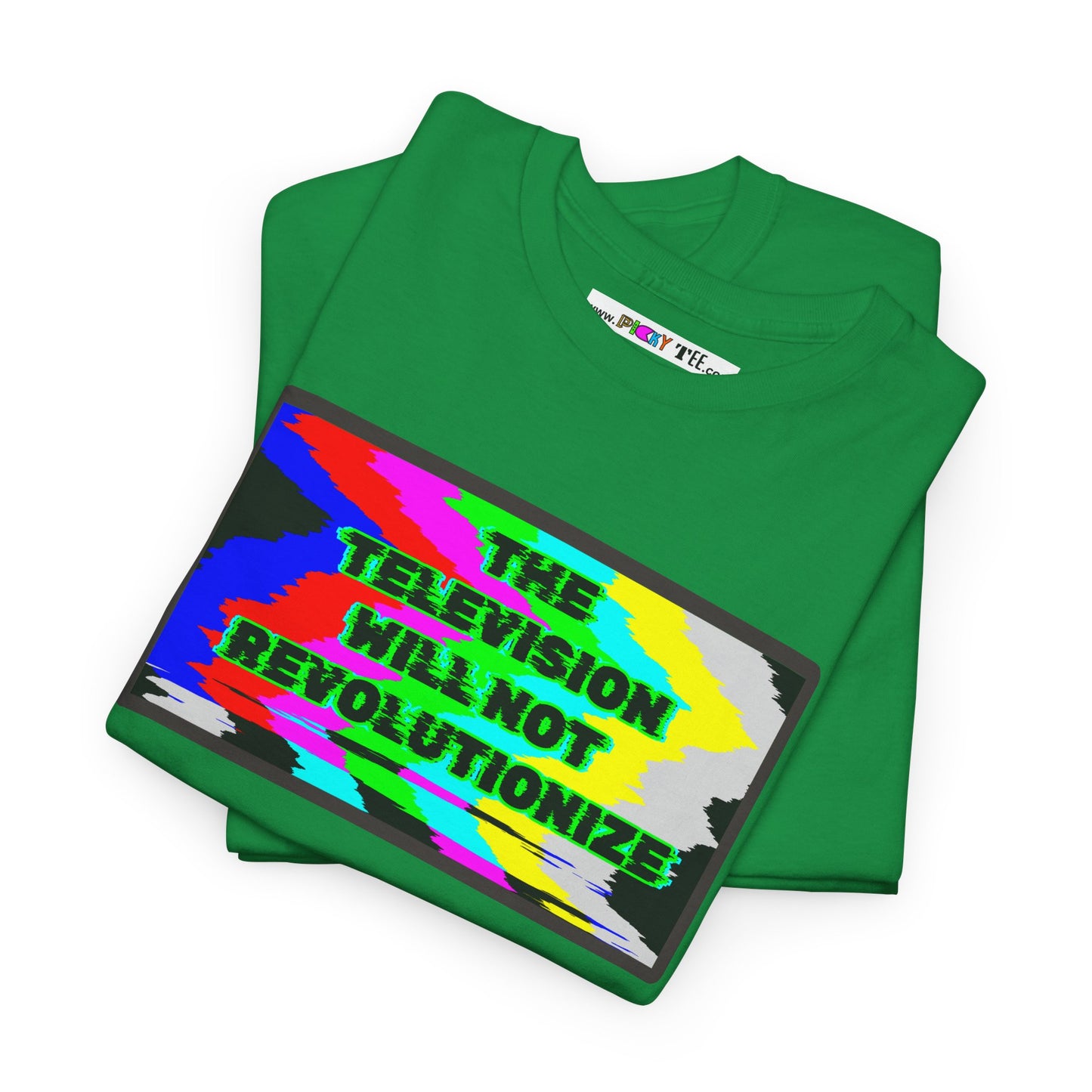 THE TELEVISION WILL NOT REVOLUTIONIZE Unisex Heavy Cotton Tee