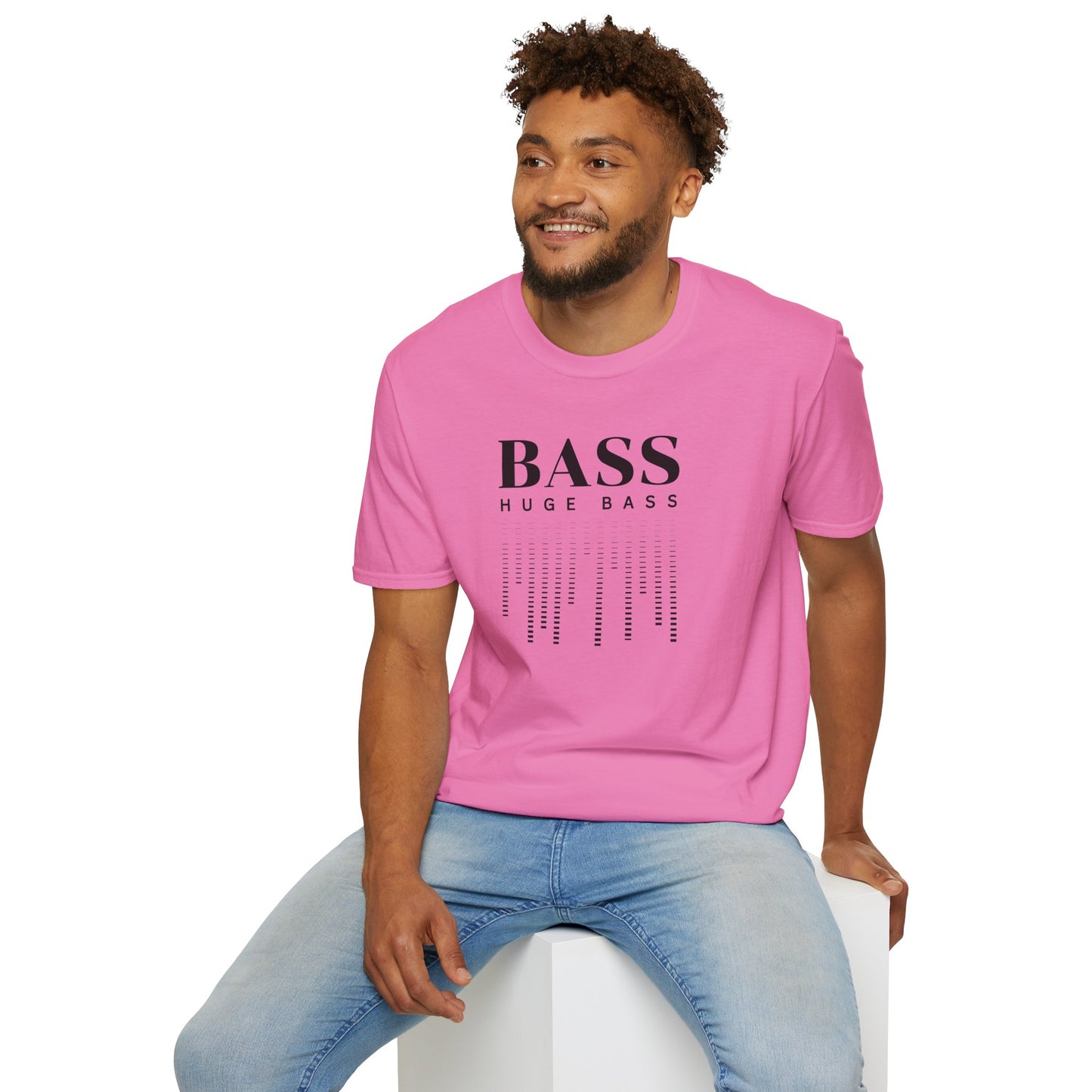 BASS HUGE BASS Unisex Softstyle 100% Cotton T-Shirt