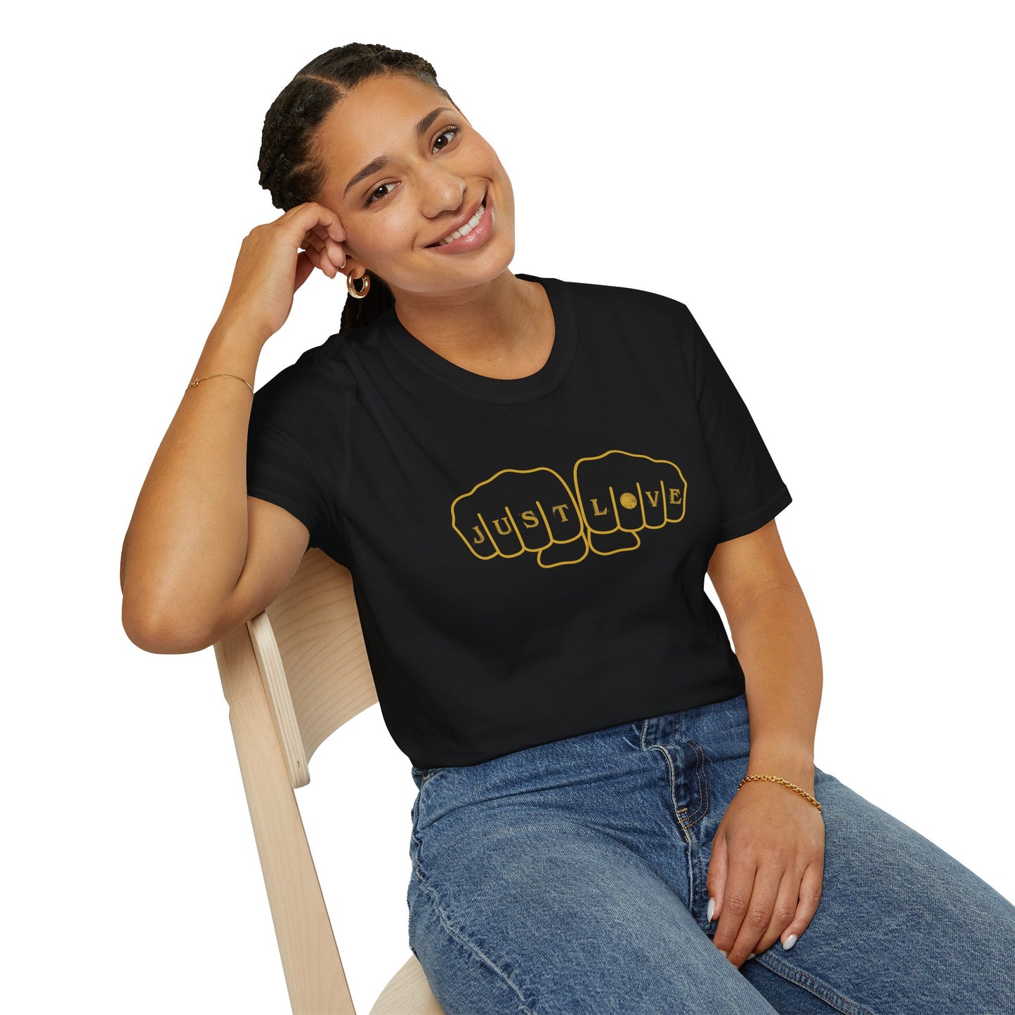 JUST LOVE Unisex Softstyle 100% Cotton T-Shirt