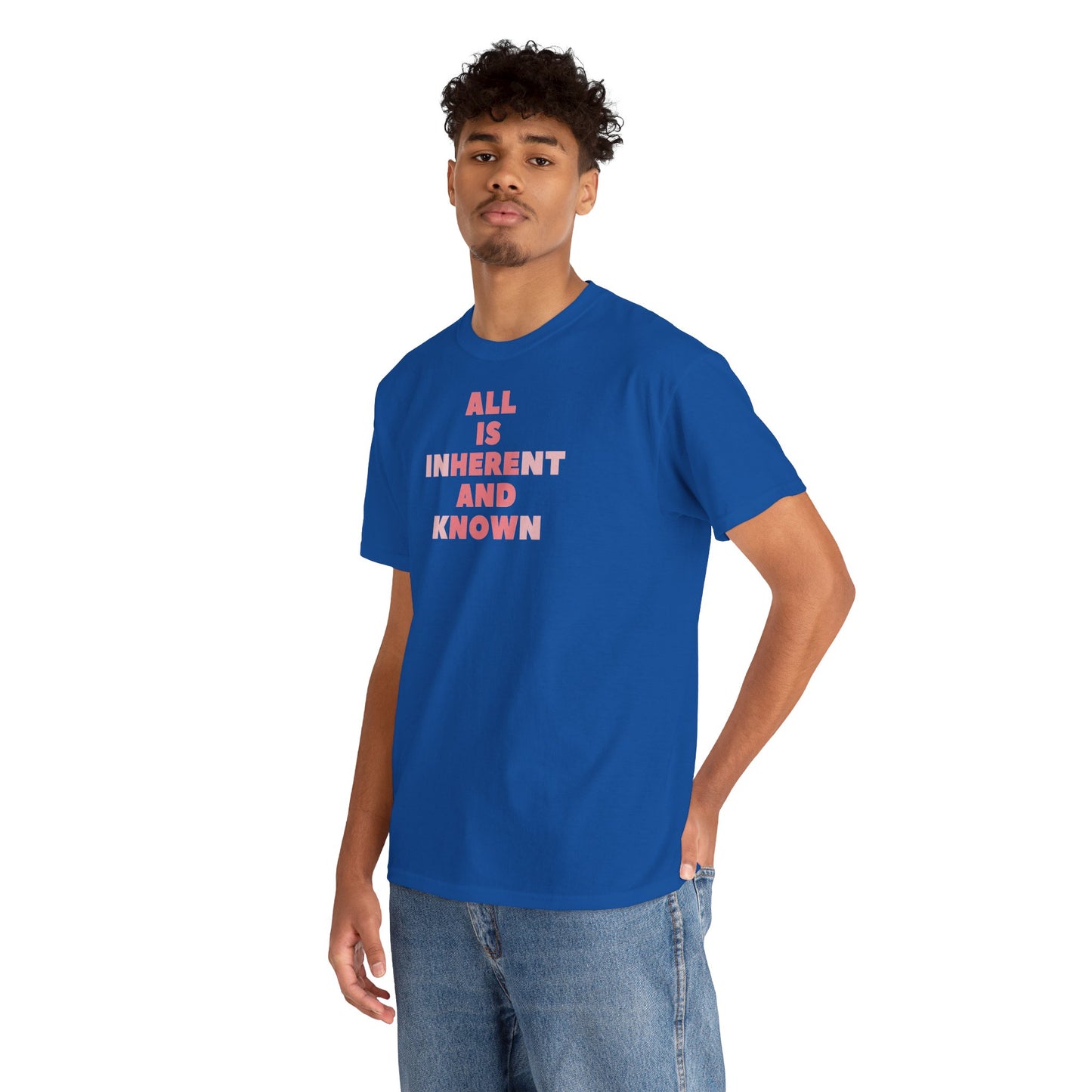 ALL IS INHERENT AND KNOWN Unisex Heavy Cotton Tee