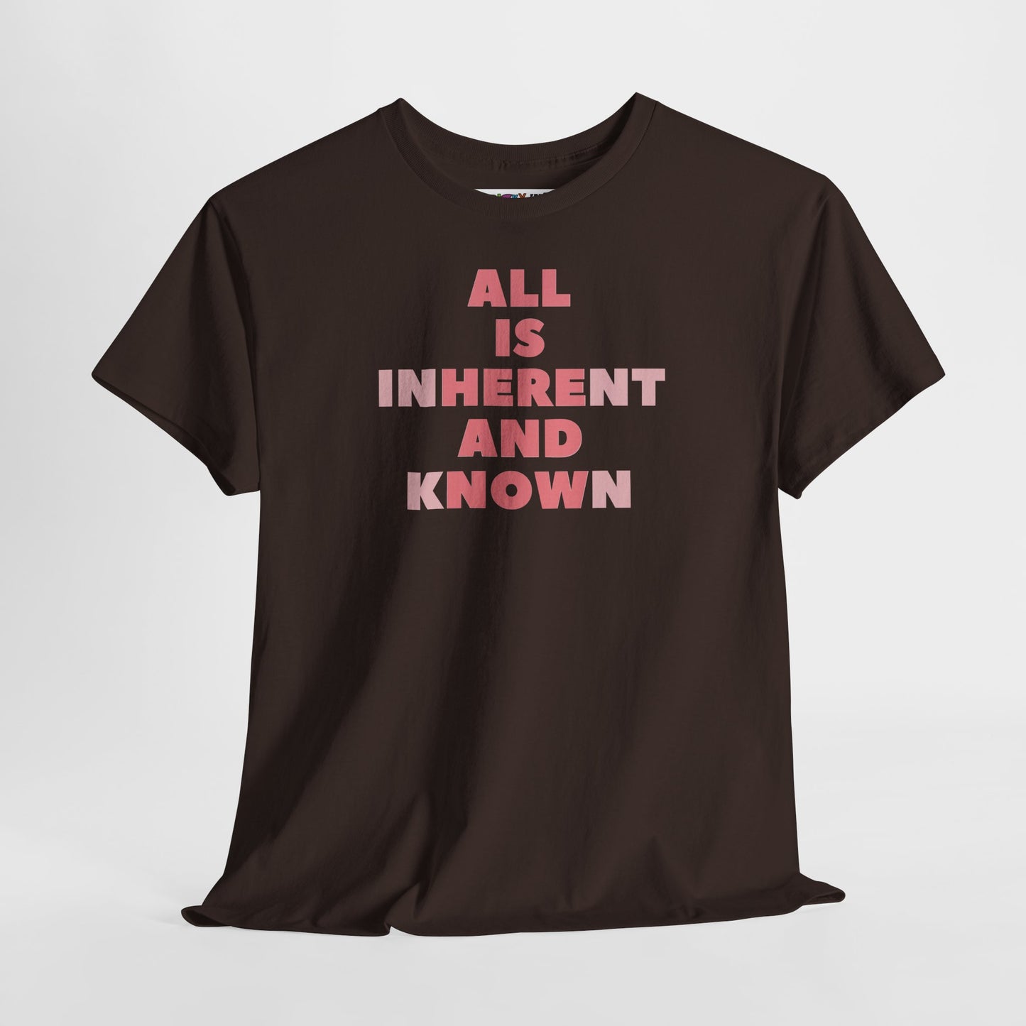 ALL IS INHERENT AND KNOWN Unisex Heavy Cotton Tee