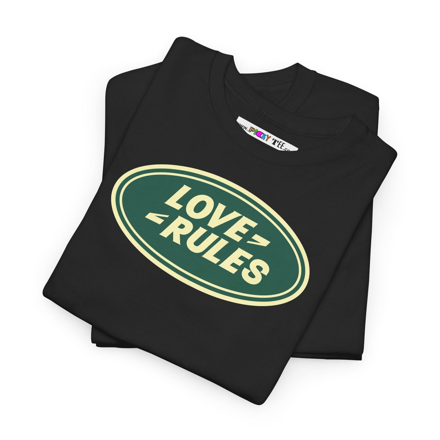 LOVE RULES Unisex Heavy Cotton Tee