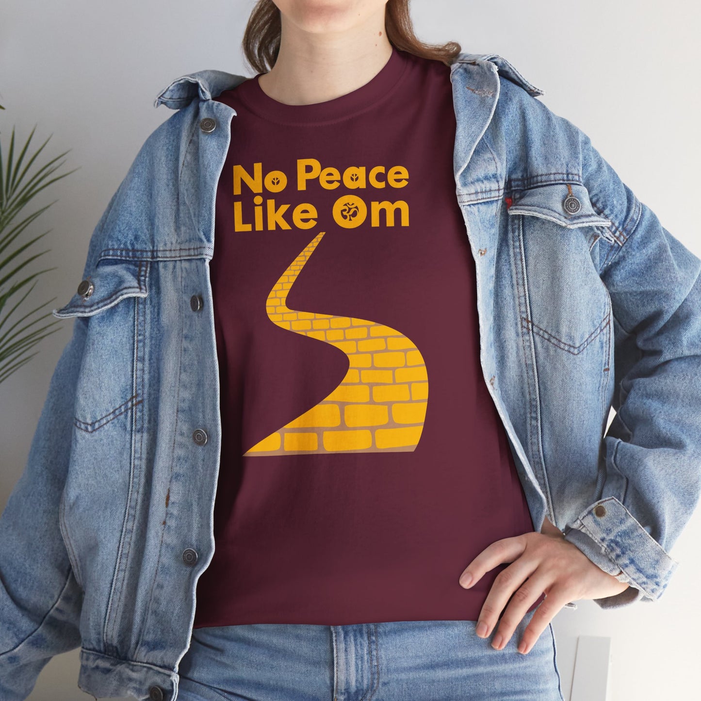 No Peace Like Om Unisex Heavy Cotton Tee