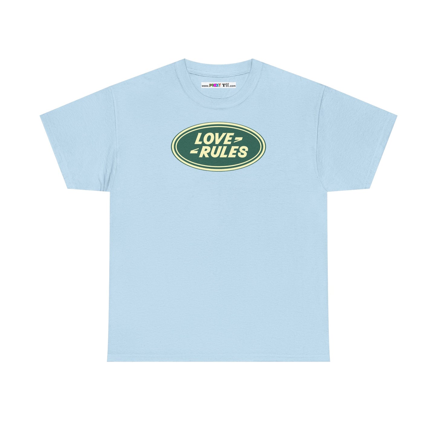 LOVE RULES Unisex Heavy Cotton Tee