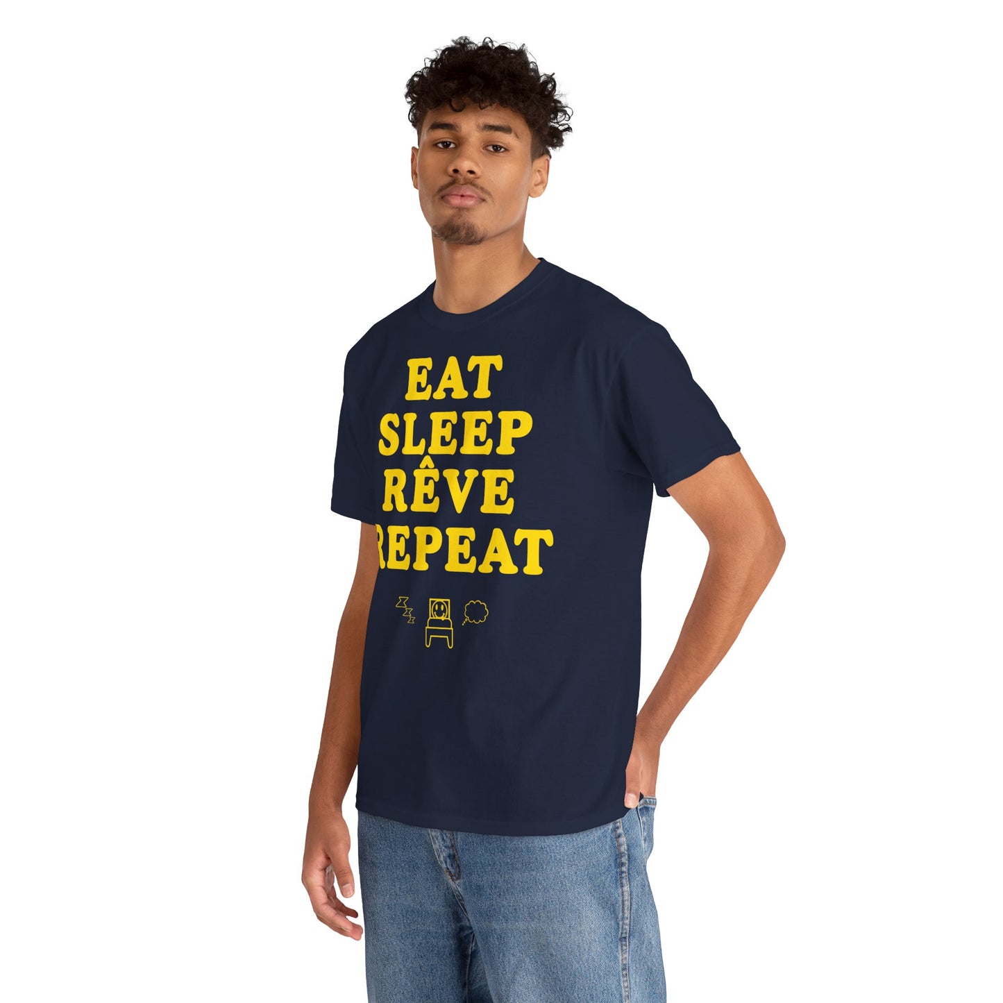 EAT SLEEP RÊVE REPEAT Unisex Heavy Cotton Tee