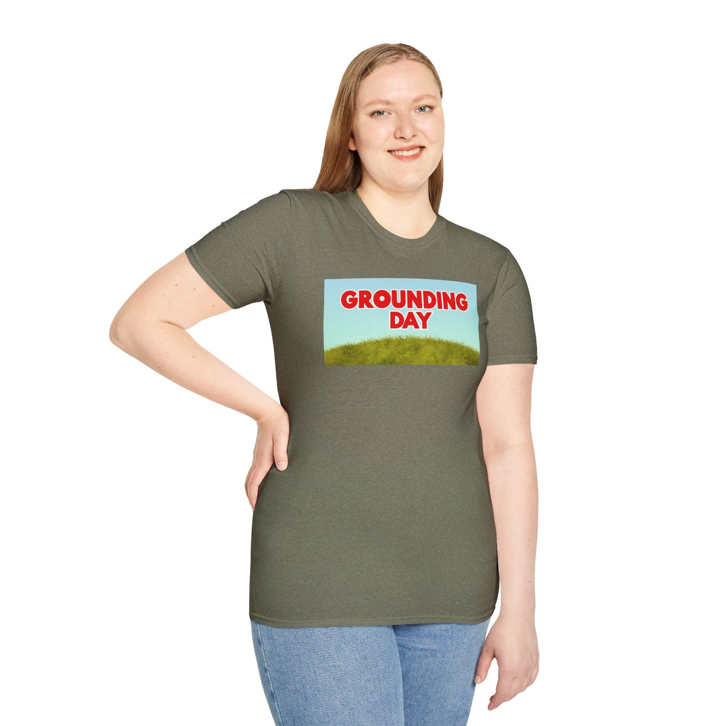 GROUNDING DAY Unisex Softstyle 100% Cotton T-Shirt
