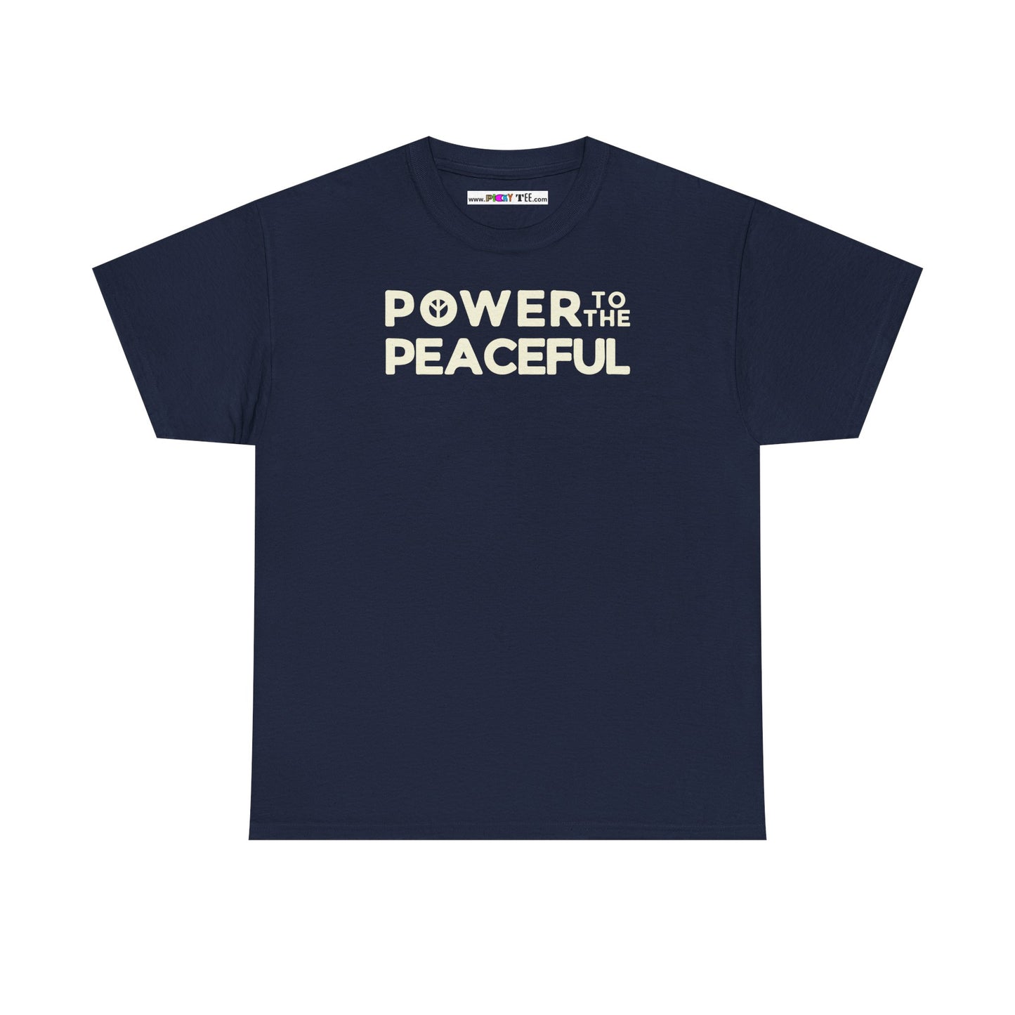 POWER TO THE PEACEFUL Unisex Heavy Cotton Tee