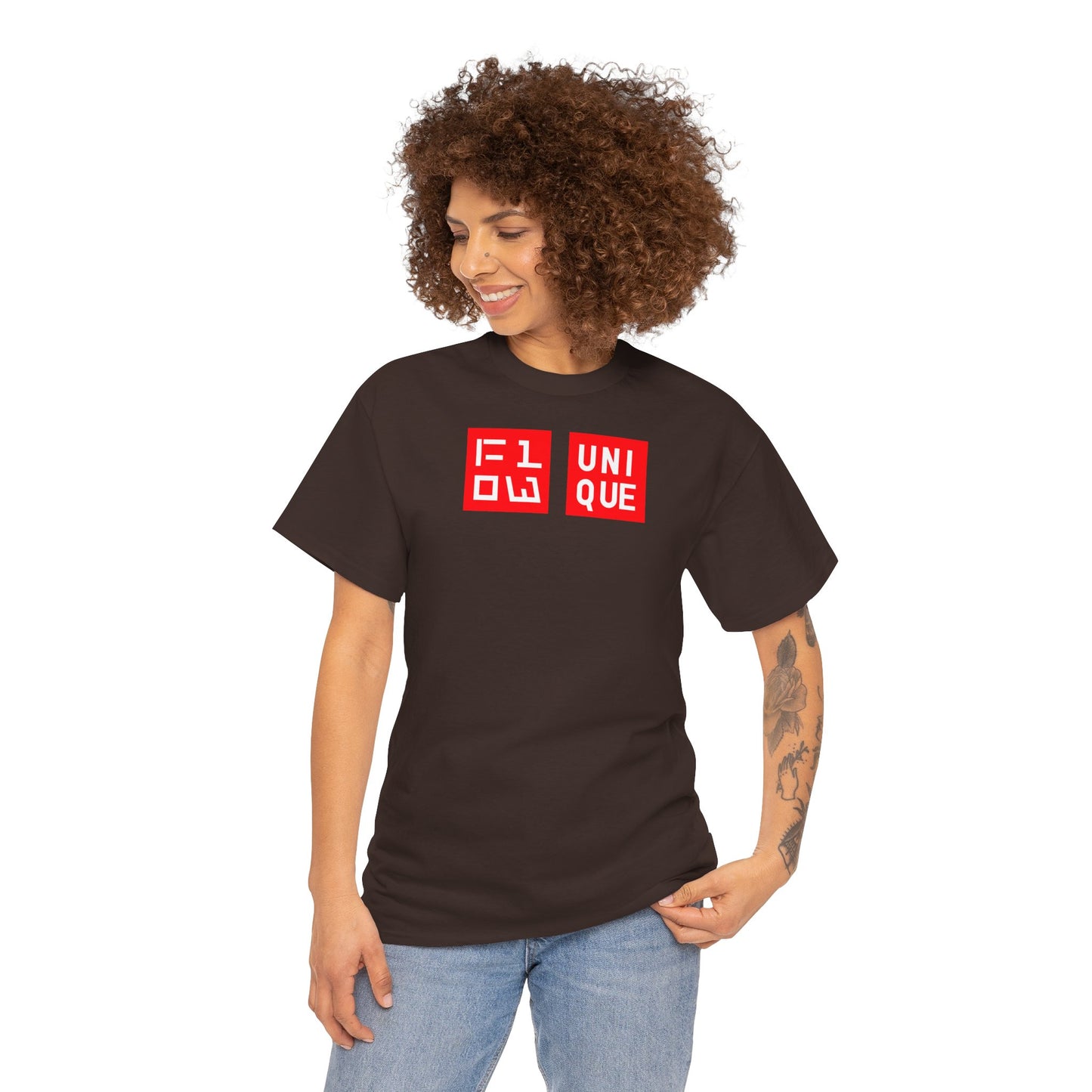 FLOW UNIQUE Unisex Heavy Cotton Tee