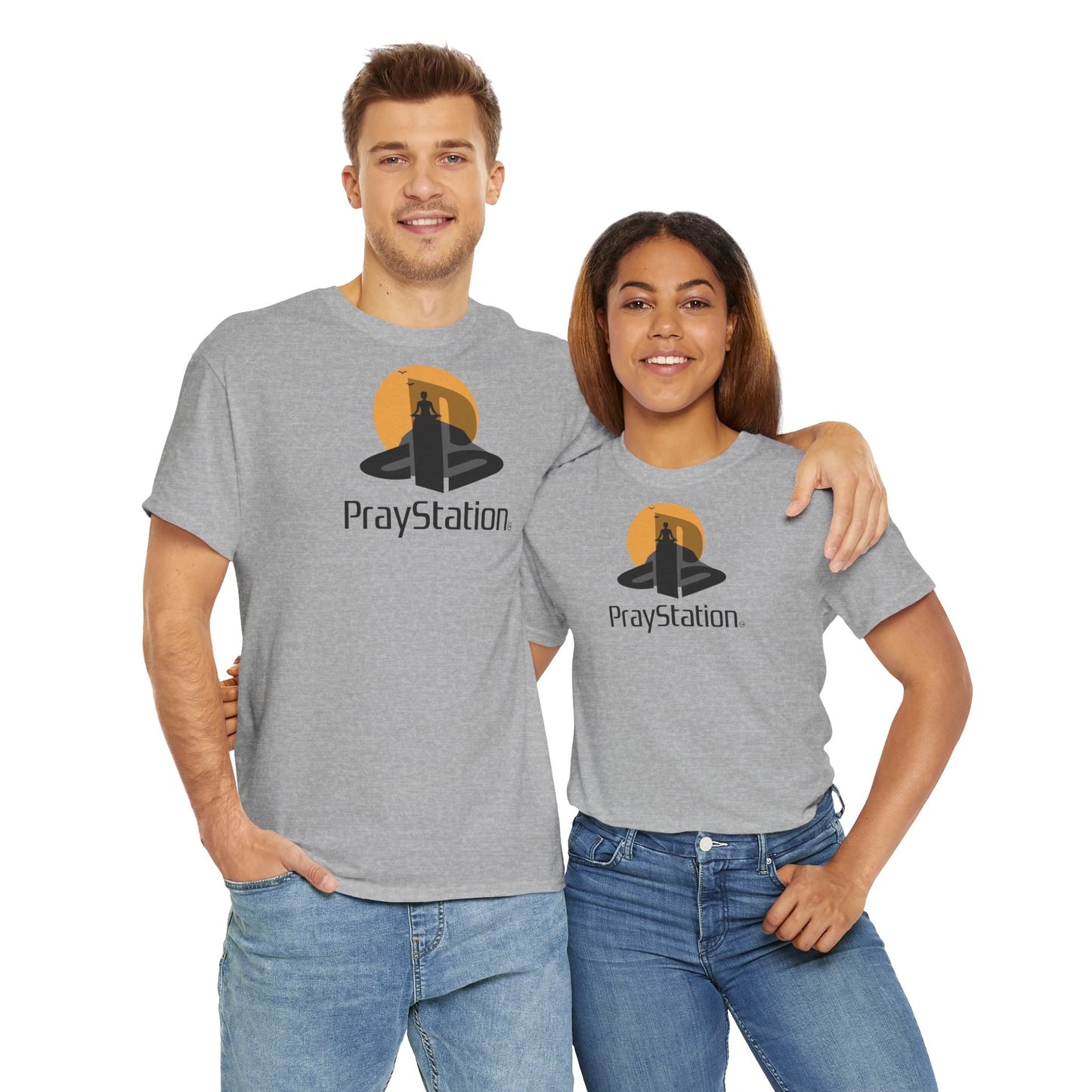 PrayStation Unisex Heavy Cotton Tee