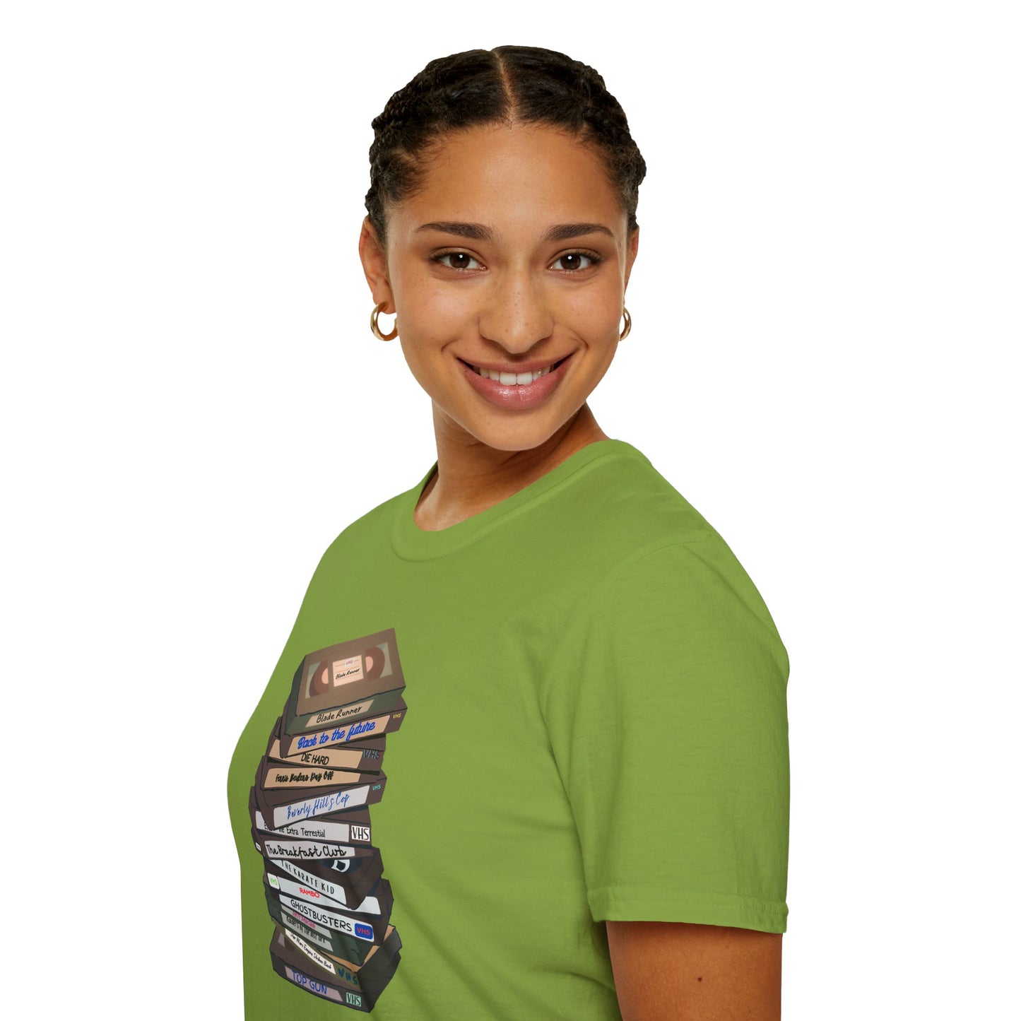 80s VHStack Unisex Softstyle 100% Cotton T-Shirt