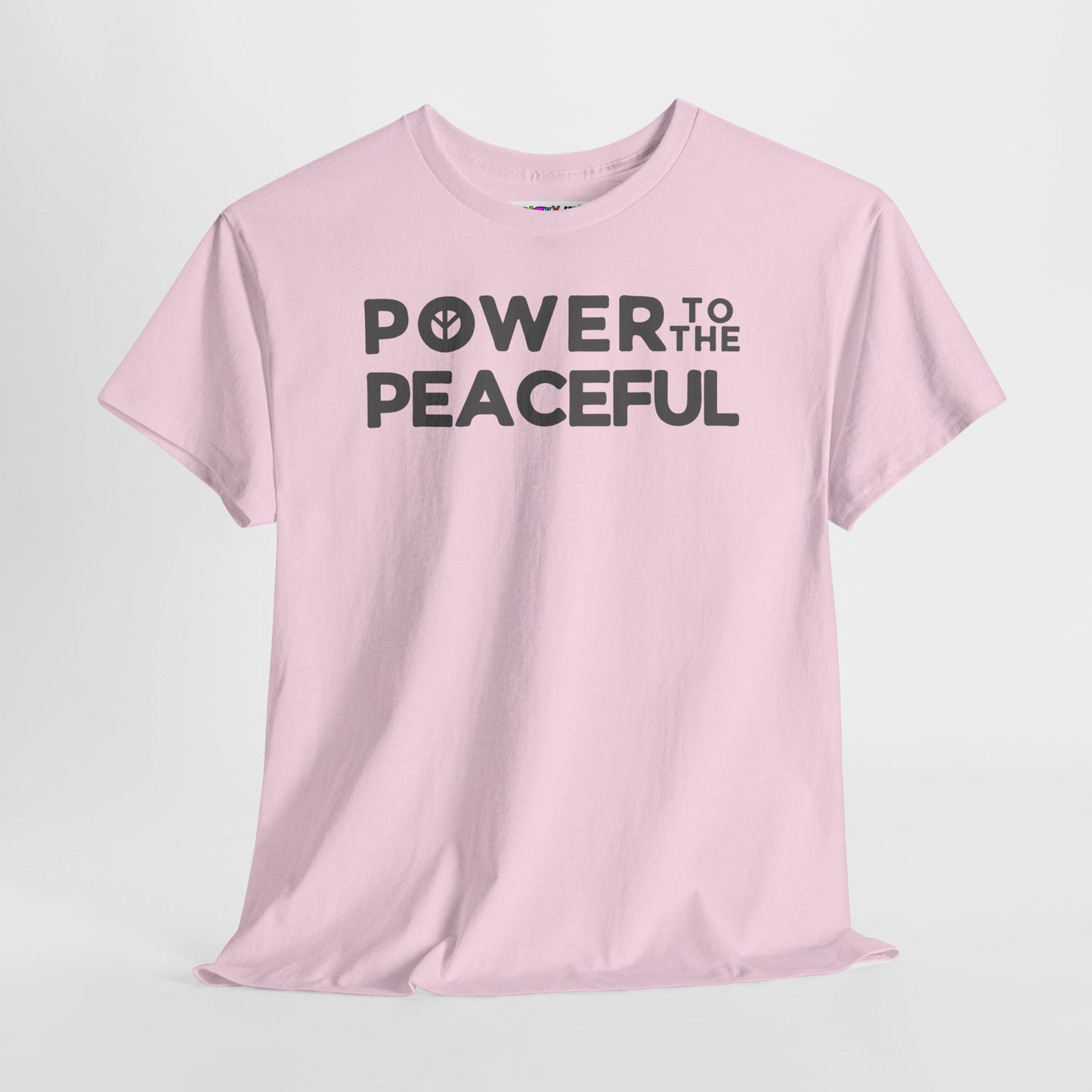 POWER TO THE PEACEFUL Unisex Heavy Cotton Tee