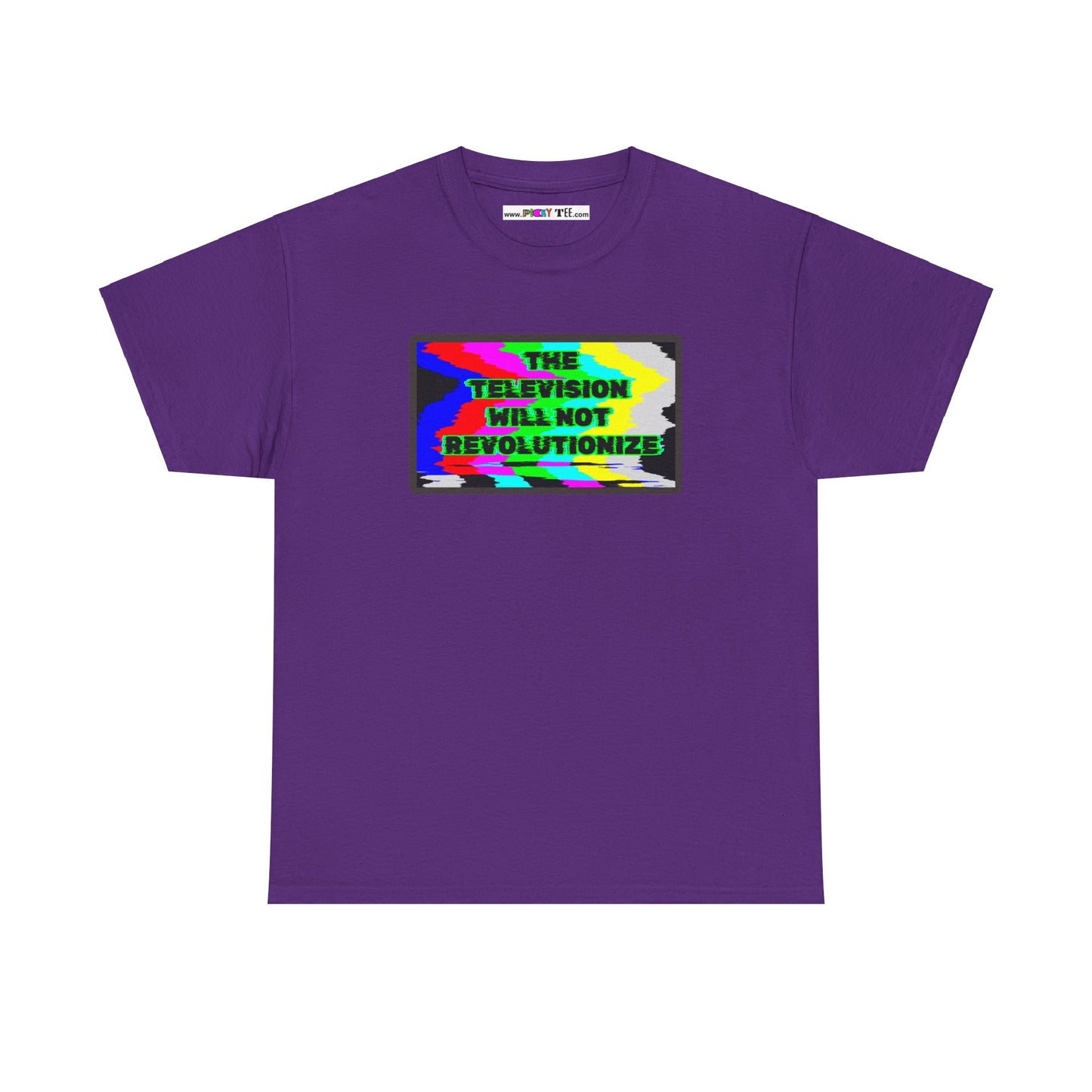 THE TELEVISION WILL NOT REVOLUTIONIZE Unisex Heavy Cotton Tee