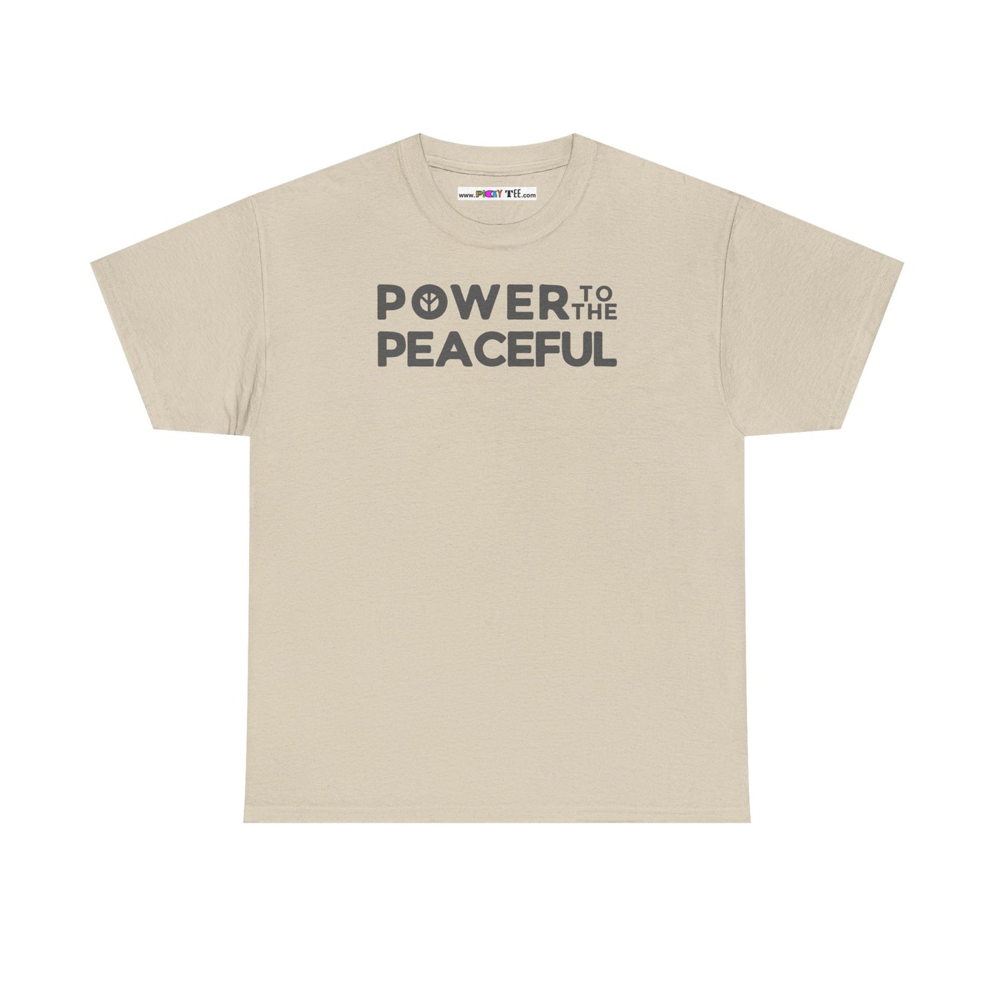 POWER TO THE PEACEFUL Unisex Heavy Cotton Tee