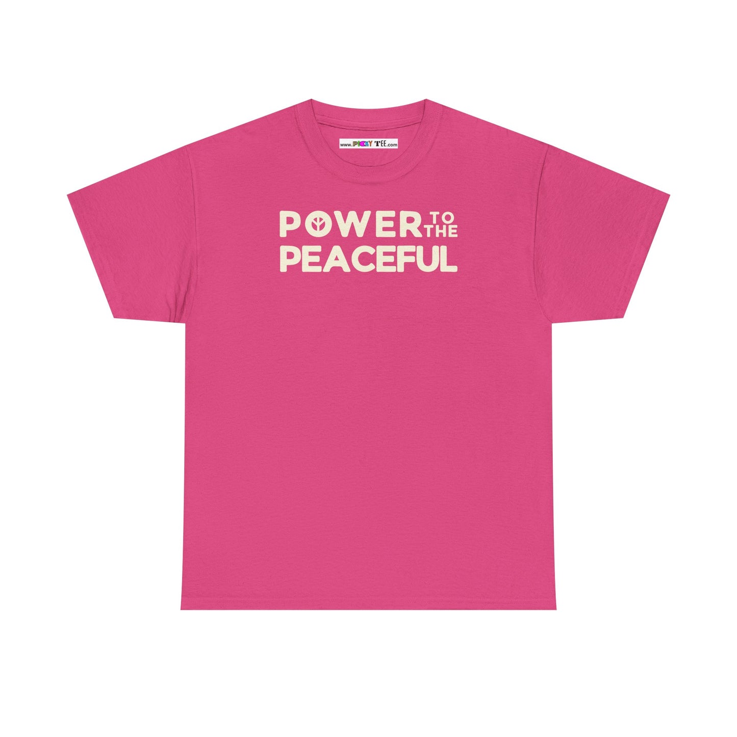 POWER TO THE PEACEFUL Unisex Heavy Cotton Tee