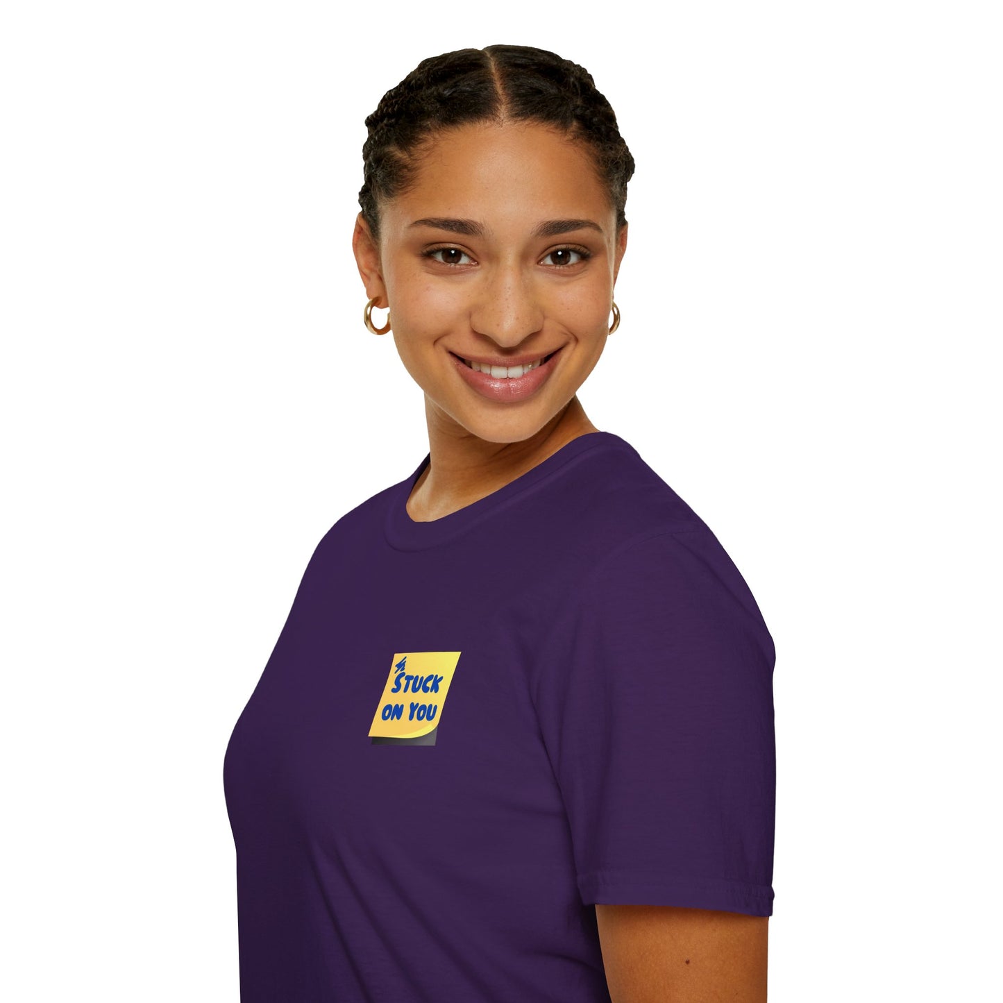 STUCK ON YOU Unisex Softstyle 100% Cotton T-Shirt