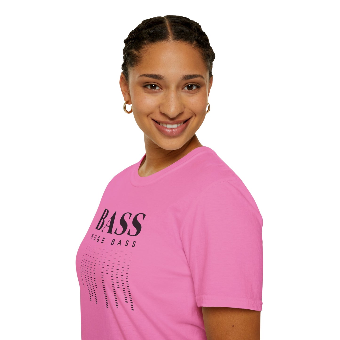 BASS HUGE BASS Unisex Softstyle 100% Cotton T-Shirt
