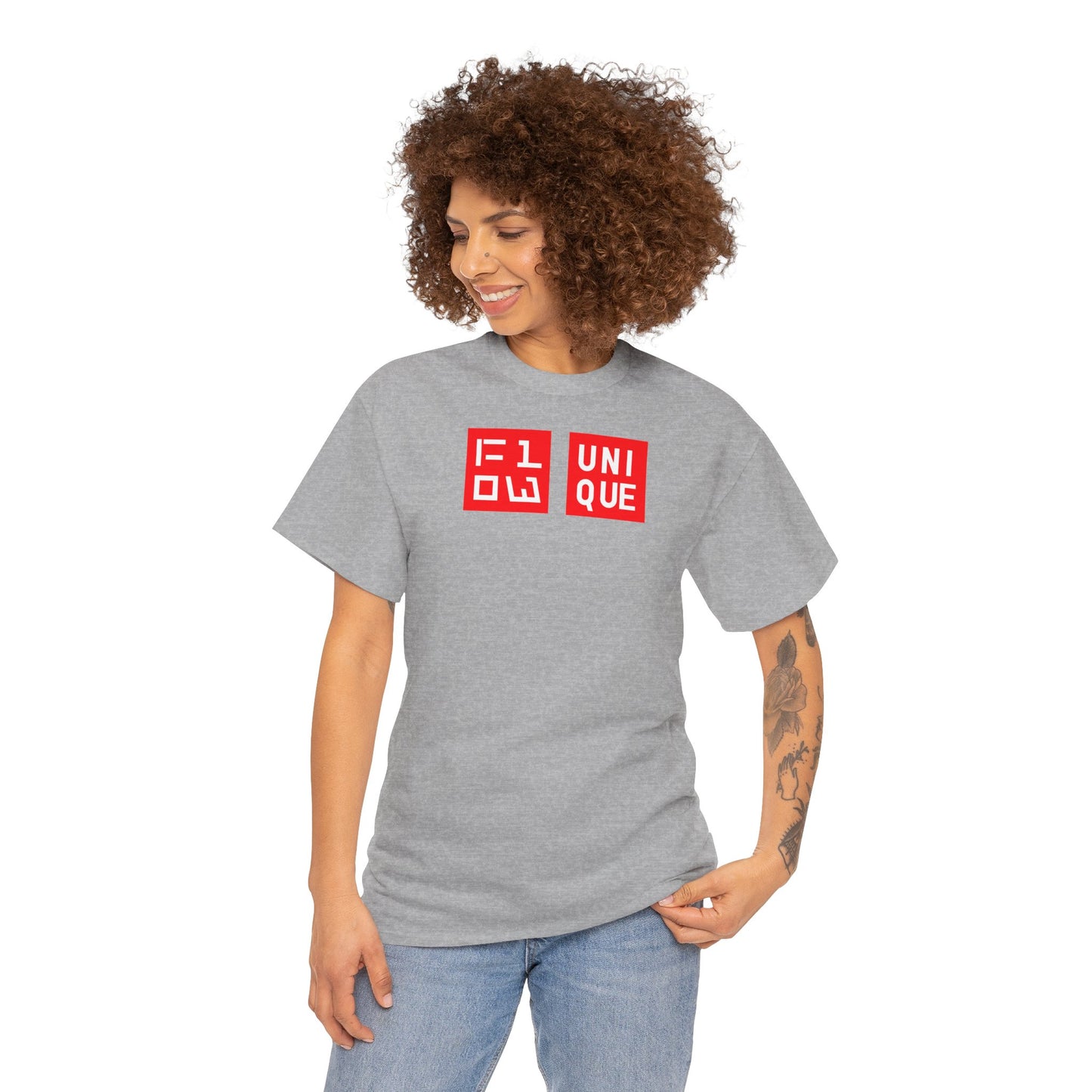 FLOW UNIQUE Unisex Heavy Cotton Tee