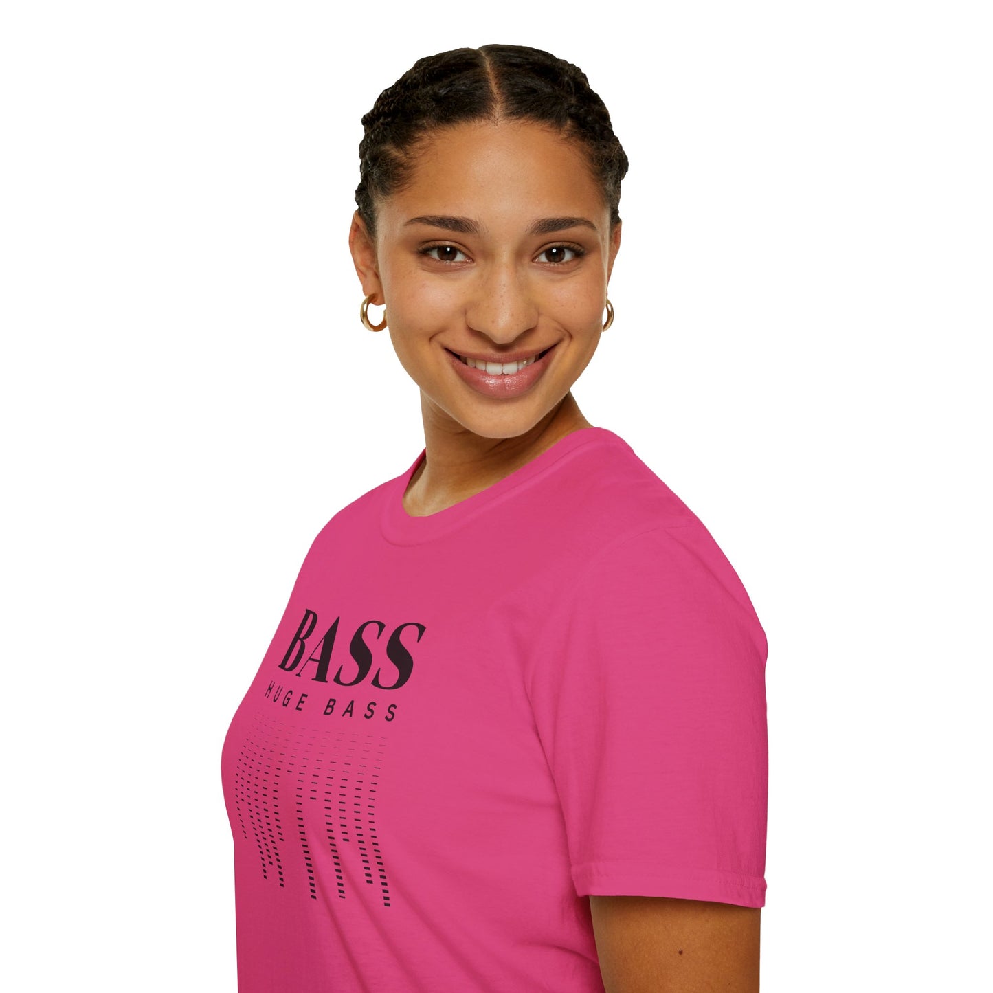 BASS HUGE BASS Unisex Softstyle 100% Cotton T-Shirt