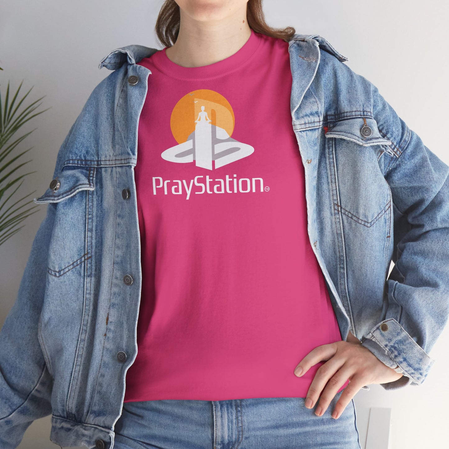 PrayStation Unisex Heavy Cotton Tee