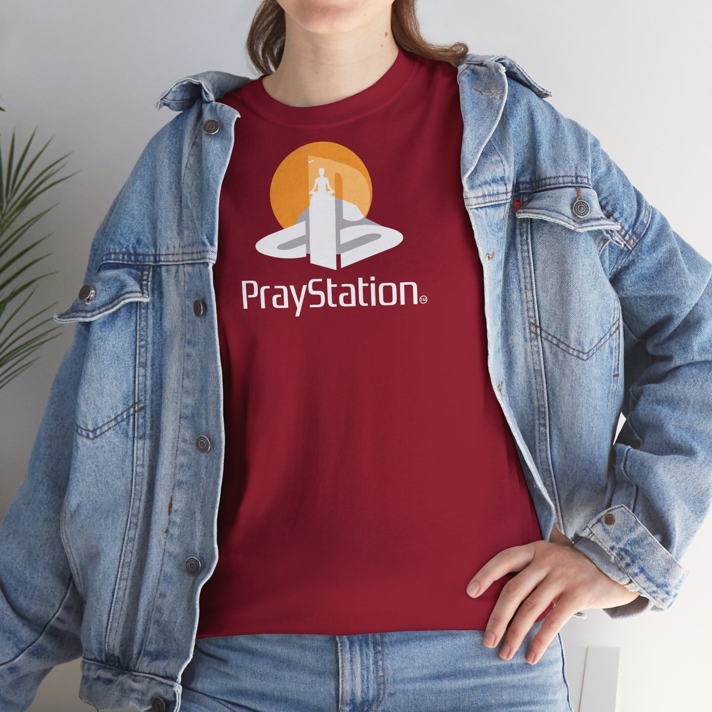 PrayStation Unisex Heavy Cotton Tee