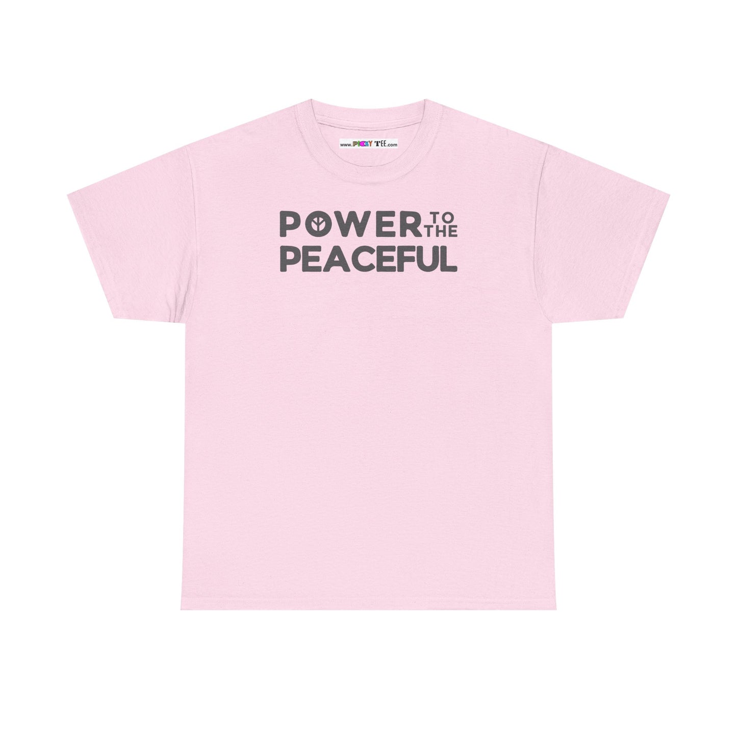 POWER TO THE PEACEFUL Unisex Heavy Cotton Tee