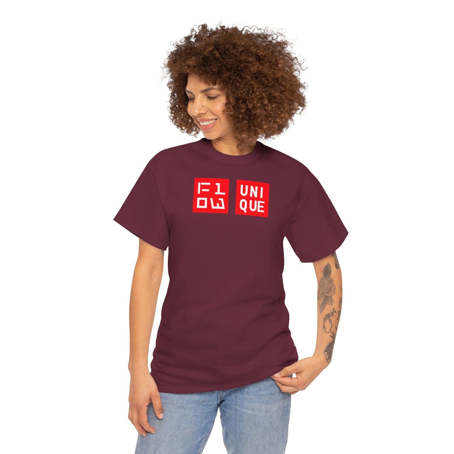 FLOW UNIQUE Unisex Heavy Cotton Tee