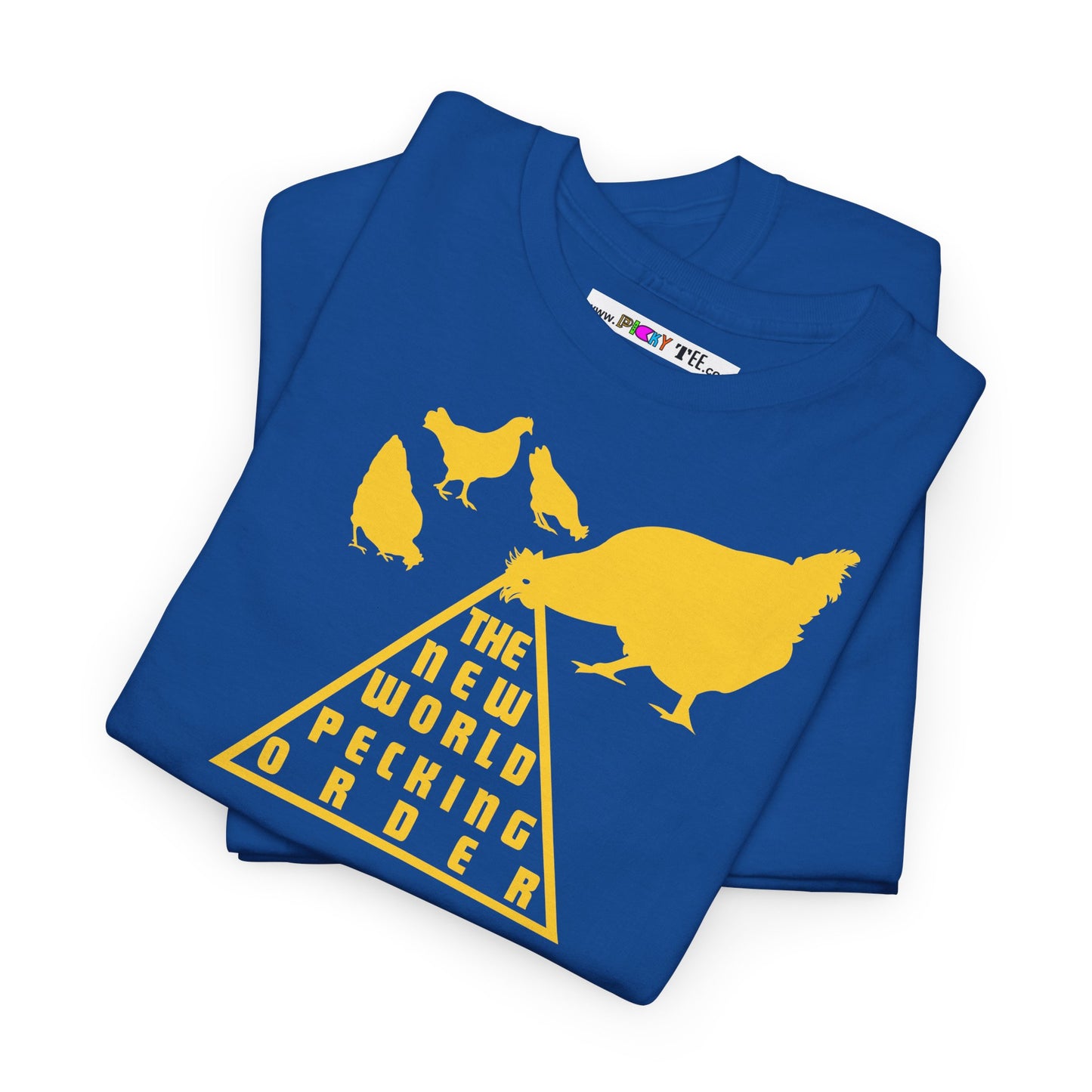 THE NEW WORLD PECKING ORDER Unisex Heavy Cotton Tee
