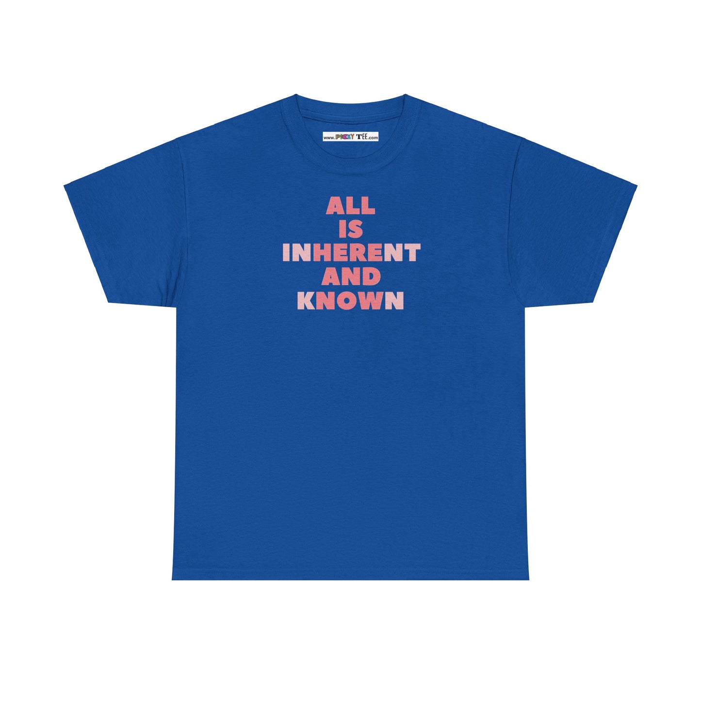 ALL IS INHERENT AND KNOWN Unisex Heavy Cotton Tee