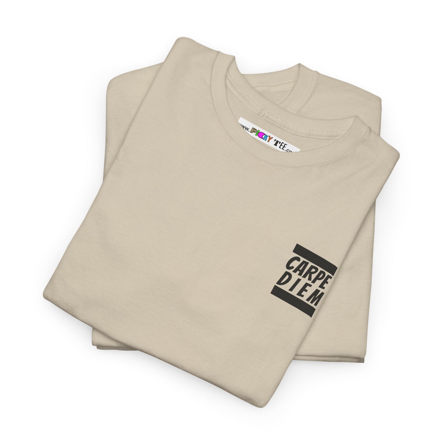 CARPE DIEM "I SEIZE DAY, PEOPLE" Unisex Heavy Cotton Tee