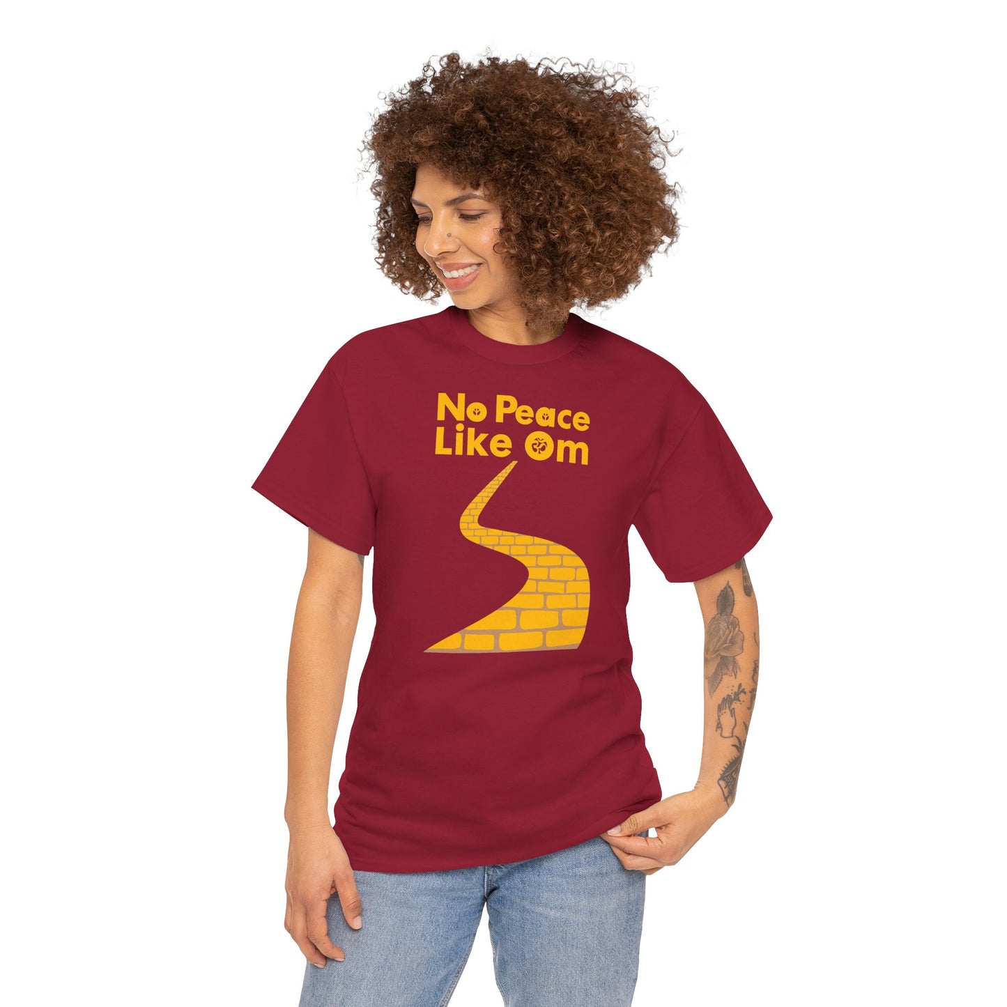 No Peace Like Om Unisex Heavy Cotton Tee
