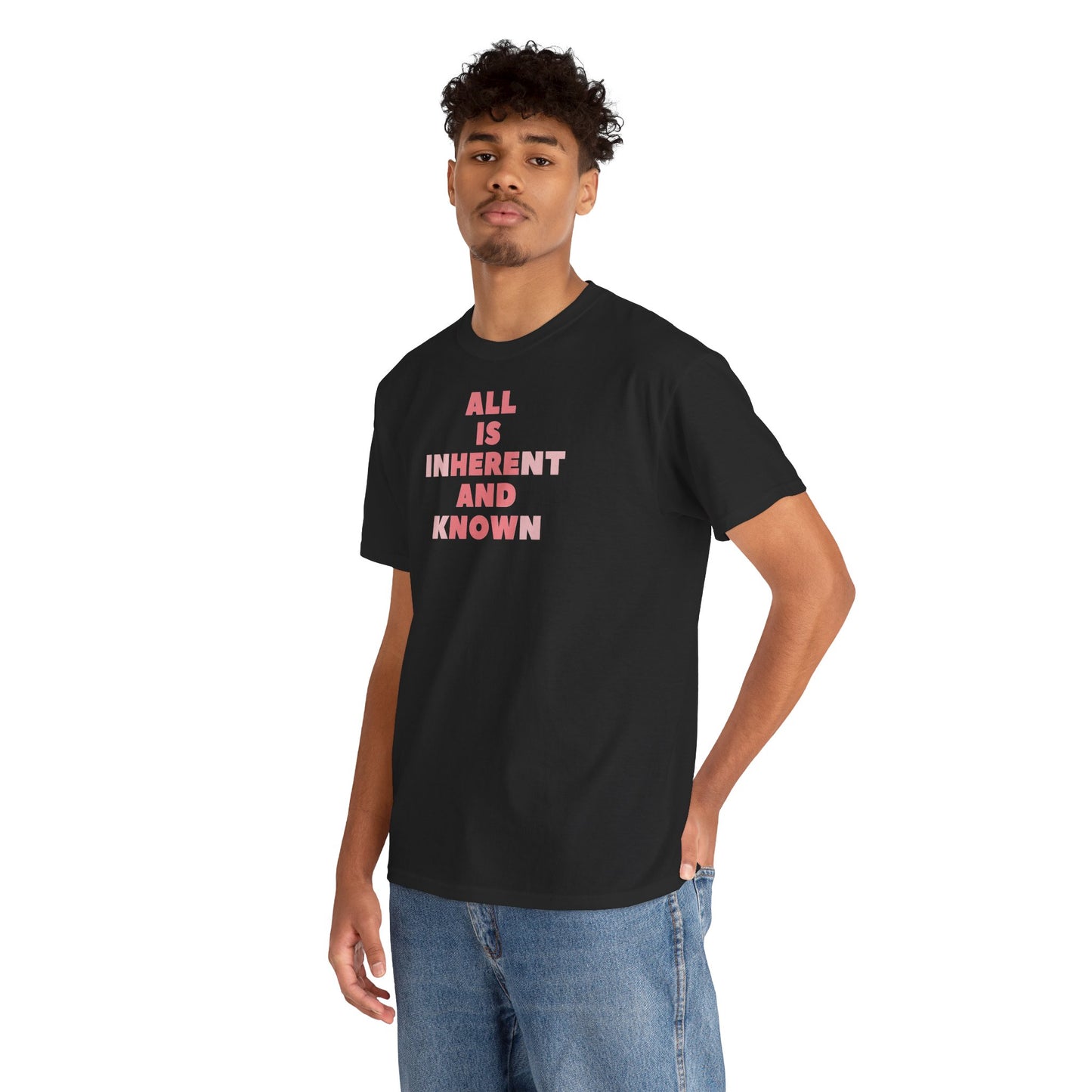 ALL IS INHERENT AND KNOWN Unisex Heavy Cotton Tee