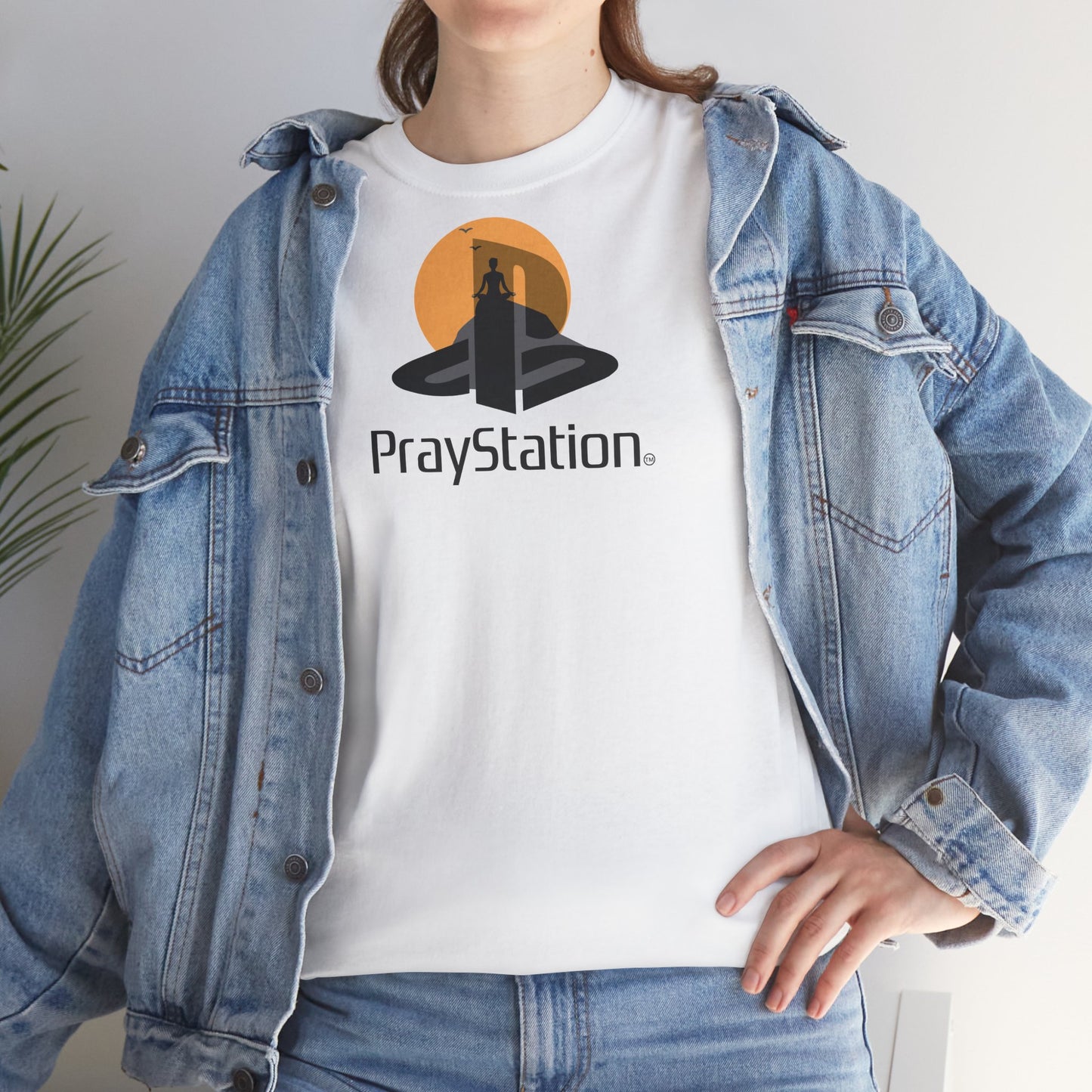 PrayStation Unisex Heavy Cotton Tee