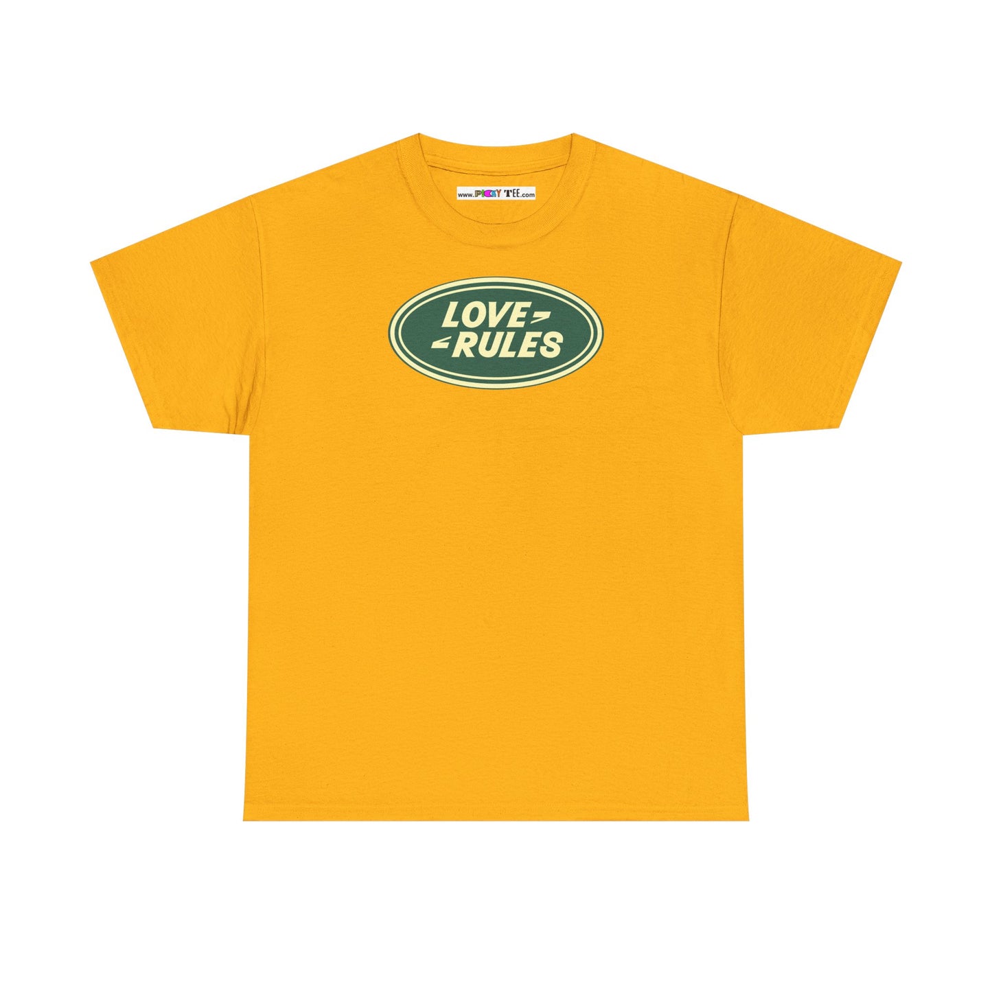 LOVE RULES Unisex Heavy Cotton Tee