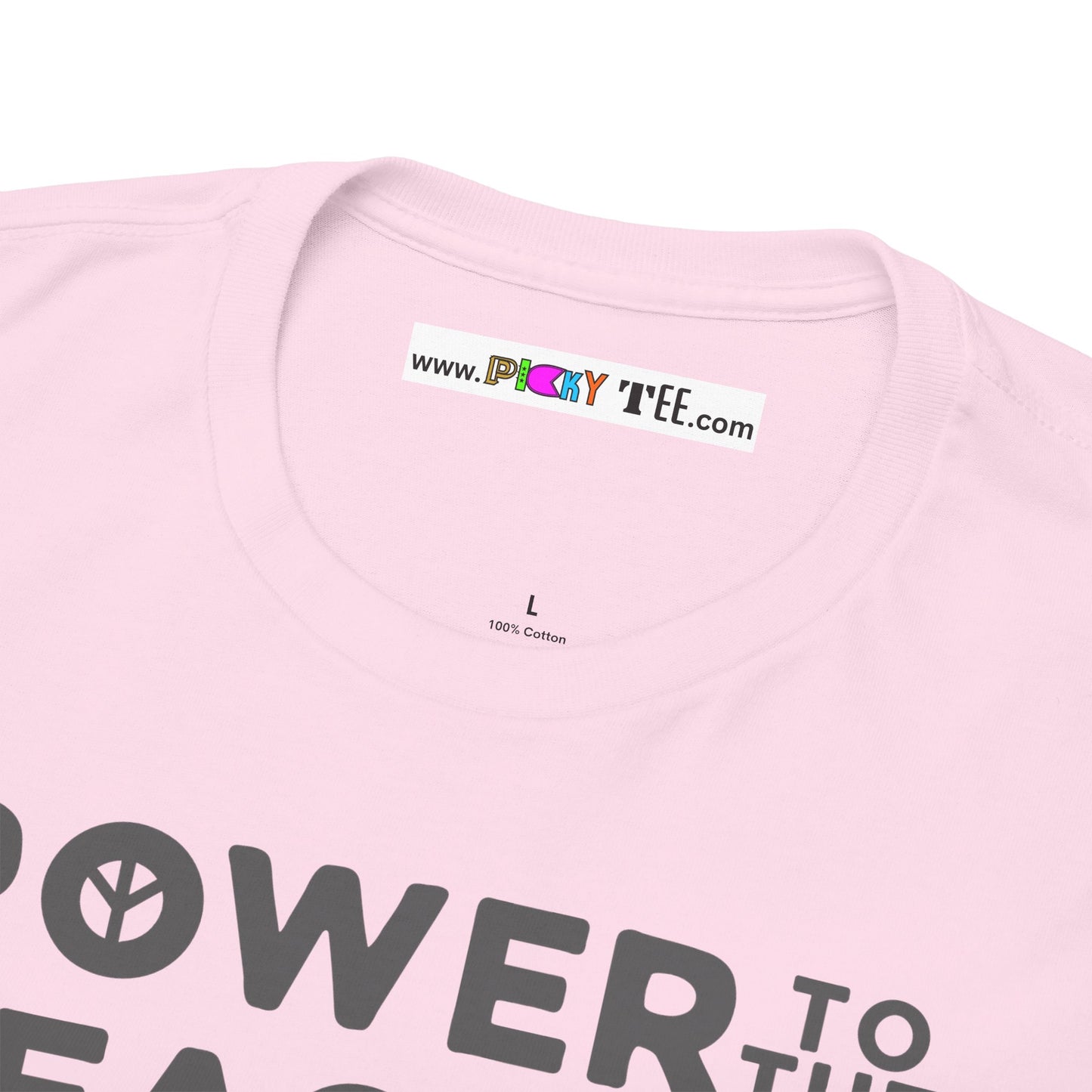 POWER TO THE PEACEFUL Unisex Heavy Cotton Tee