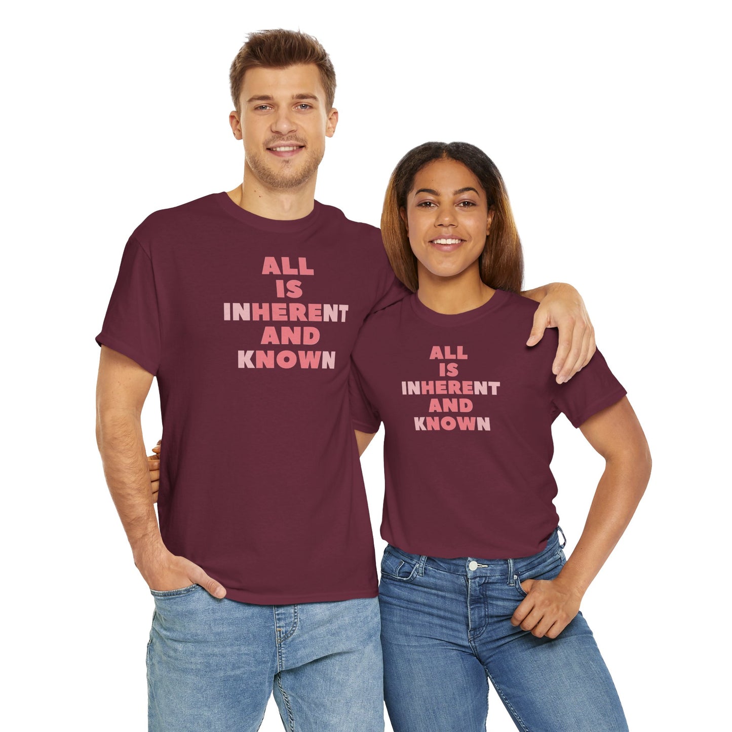 ALL IS INHERENT AND KNOWN Unisex Heavy Cotton Tee