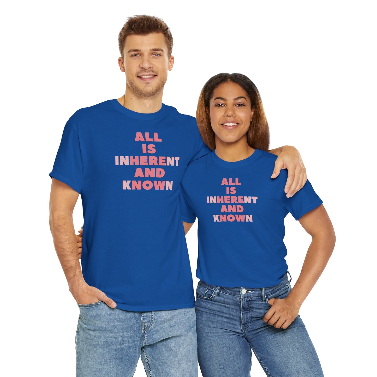 ALL IS INHERENT AND KNOWN Unisex Heavy Cotton Tee