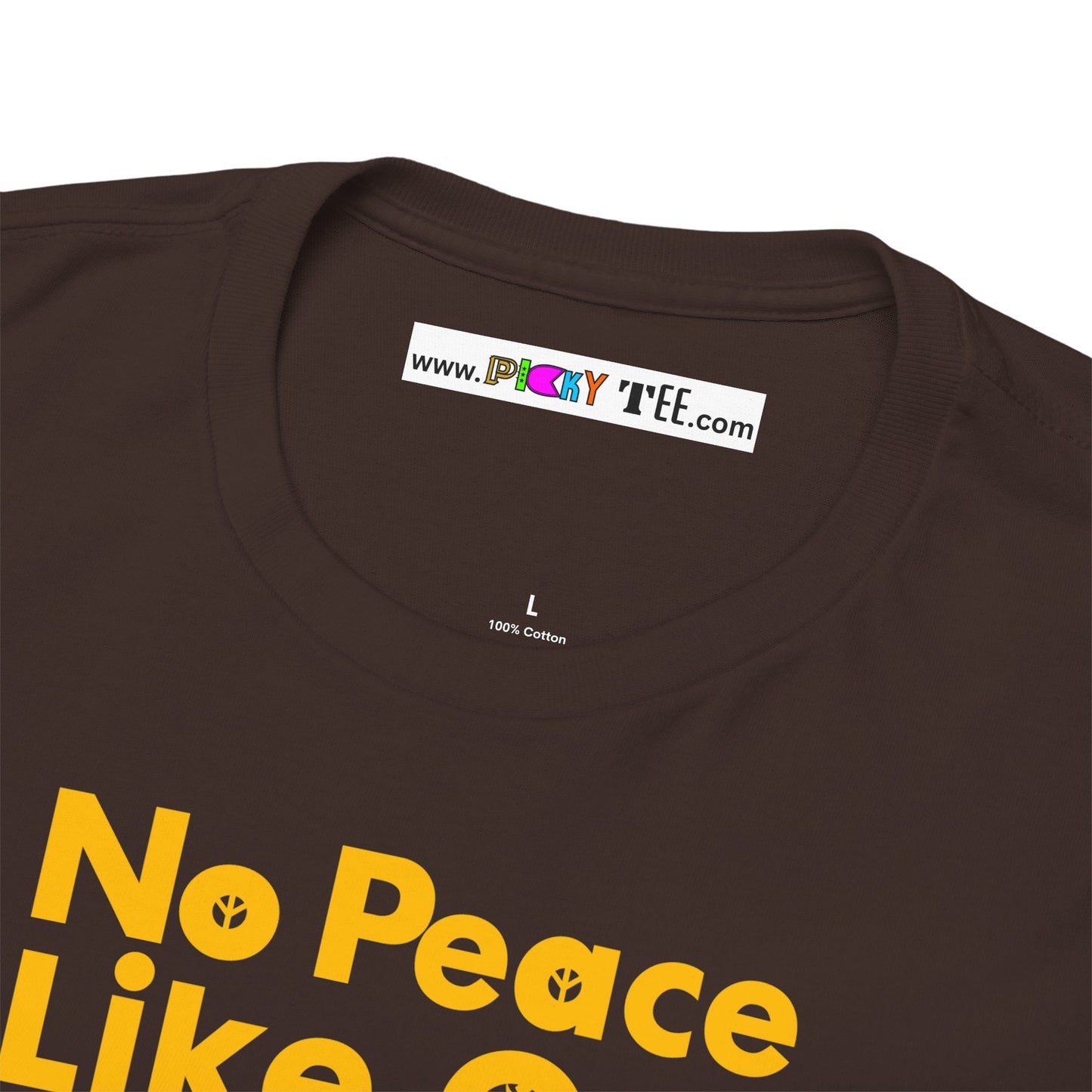No Peace Like Om Unisex Heavy Cotton Tee
