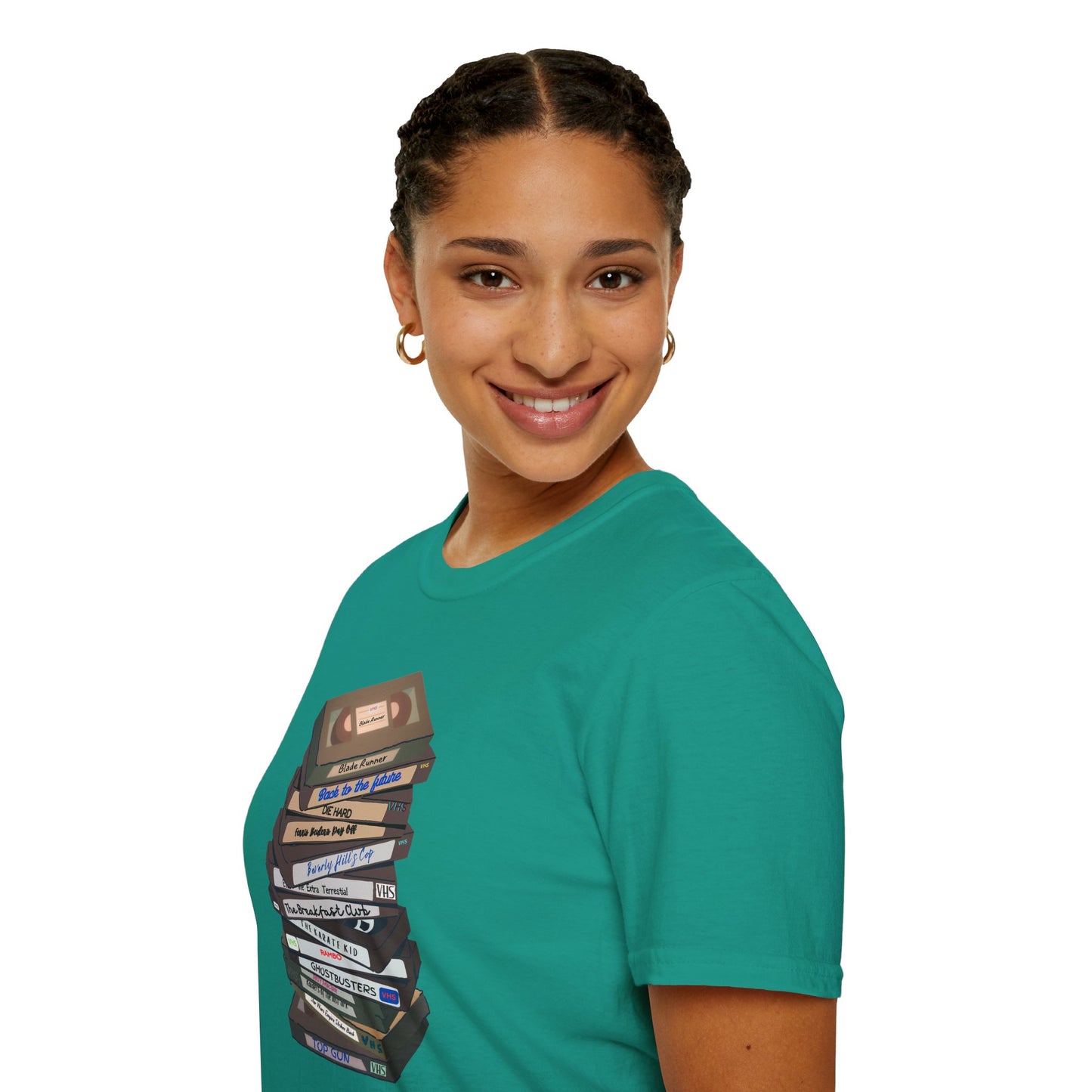 80s VHStack Unisex Softstyle 100% Cotton T-Shirt