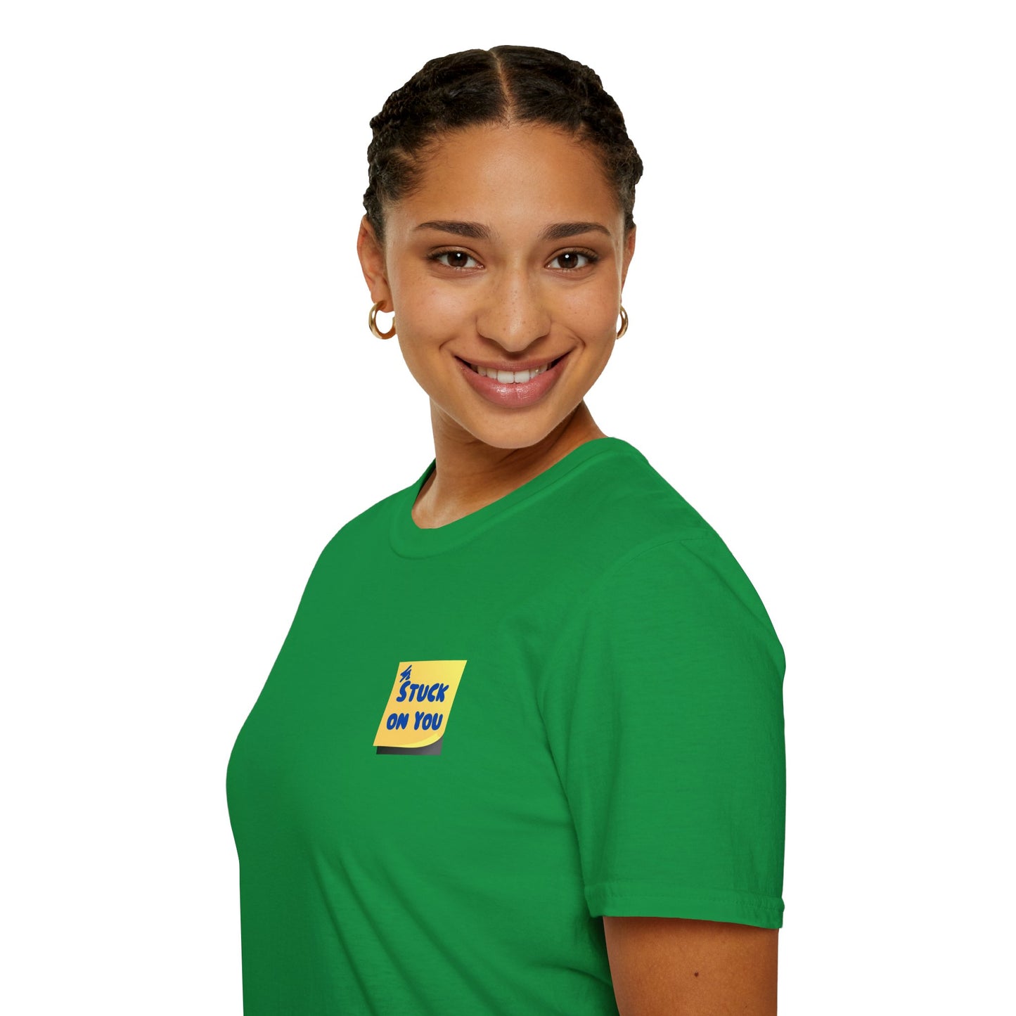 STUCK ON YOU Unisex Softstyle 100% Cotton T-Shirt