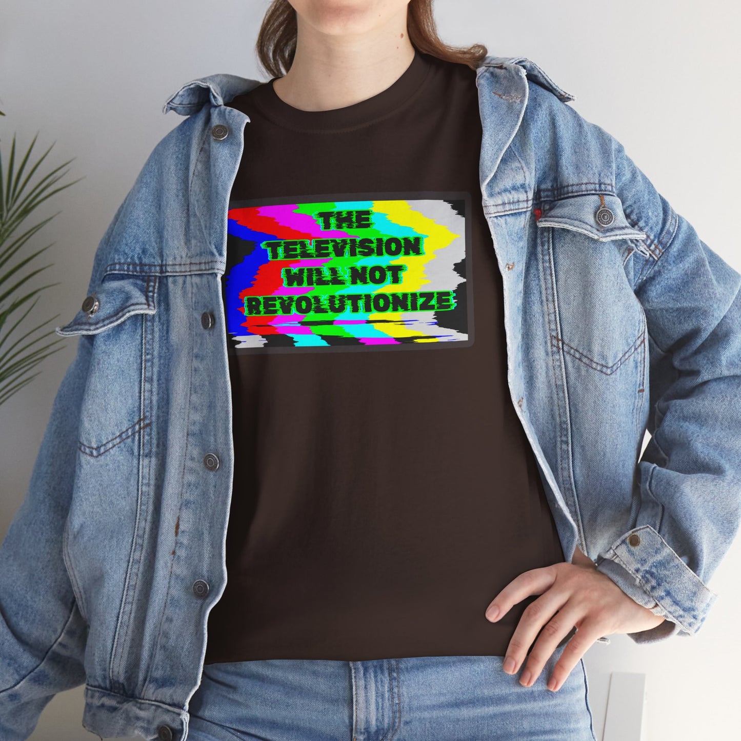 THE TELEVISION WILL NOT REVOLUTIONIZE Unisex Heavy Cotton Tee