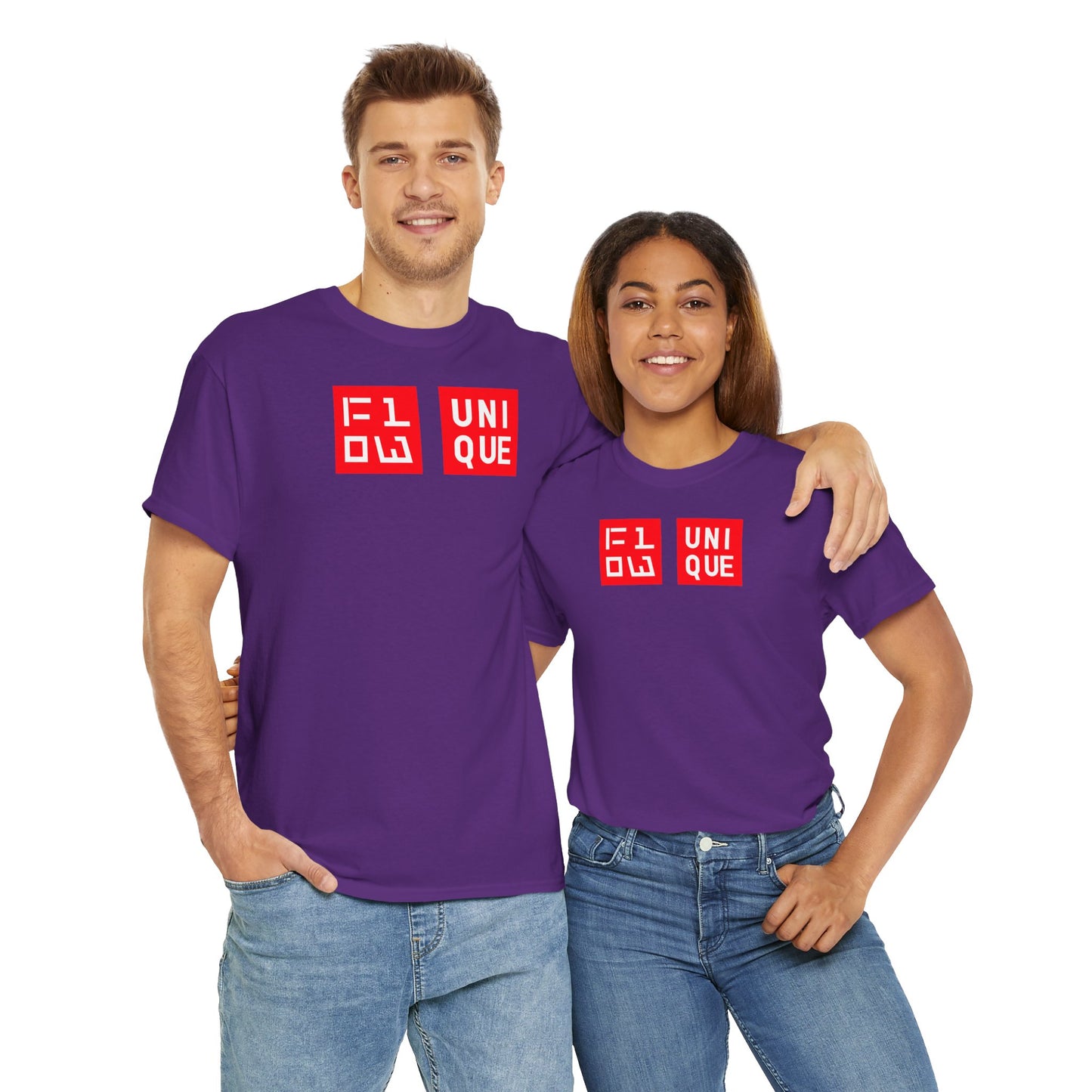 FLOW UNIQUE Unisex Heavy Cotton Tee