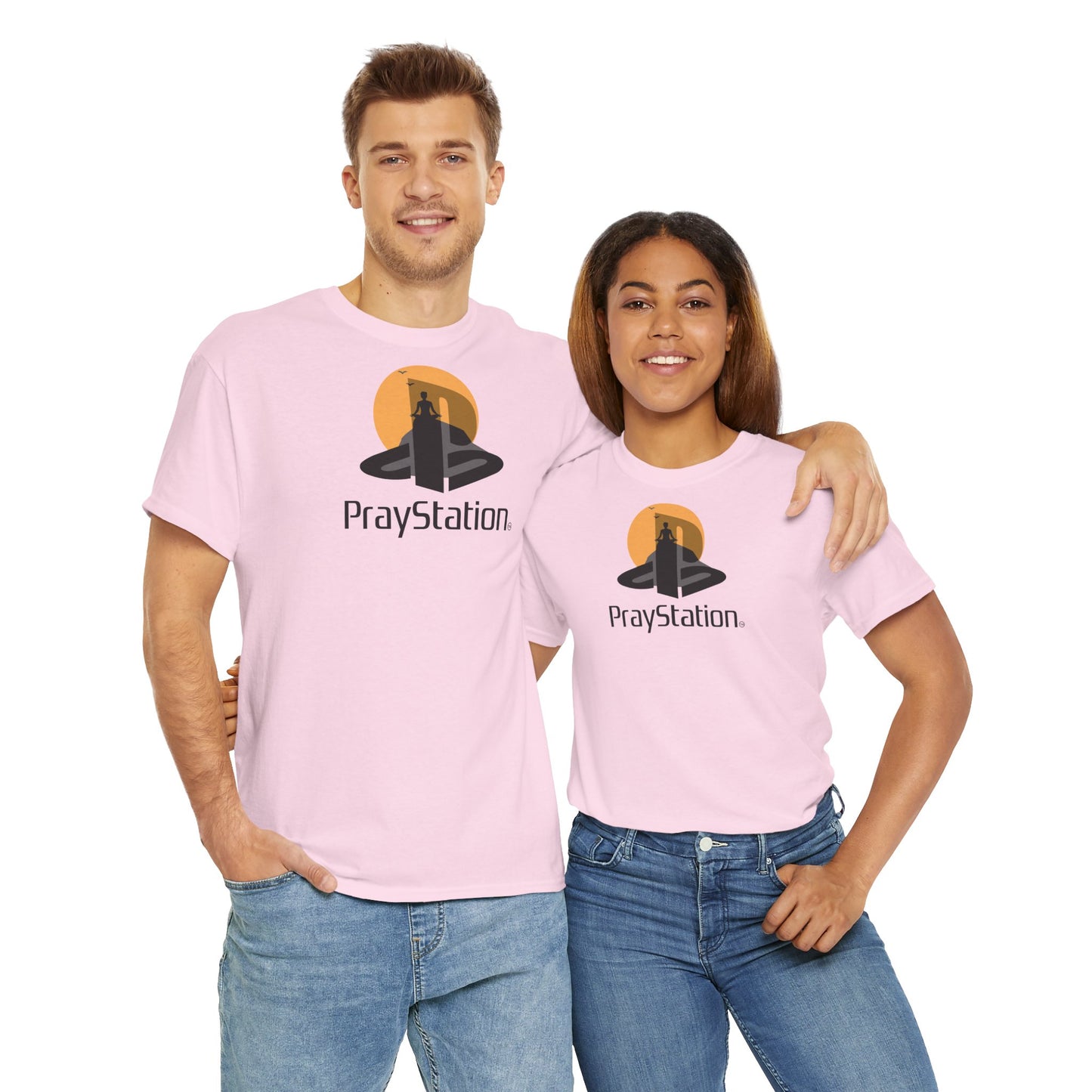 PrayStation Unisex Heavy Cotton Tee